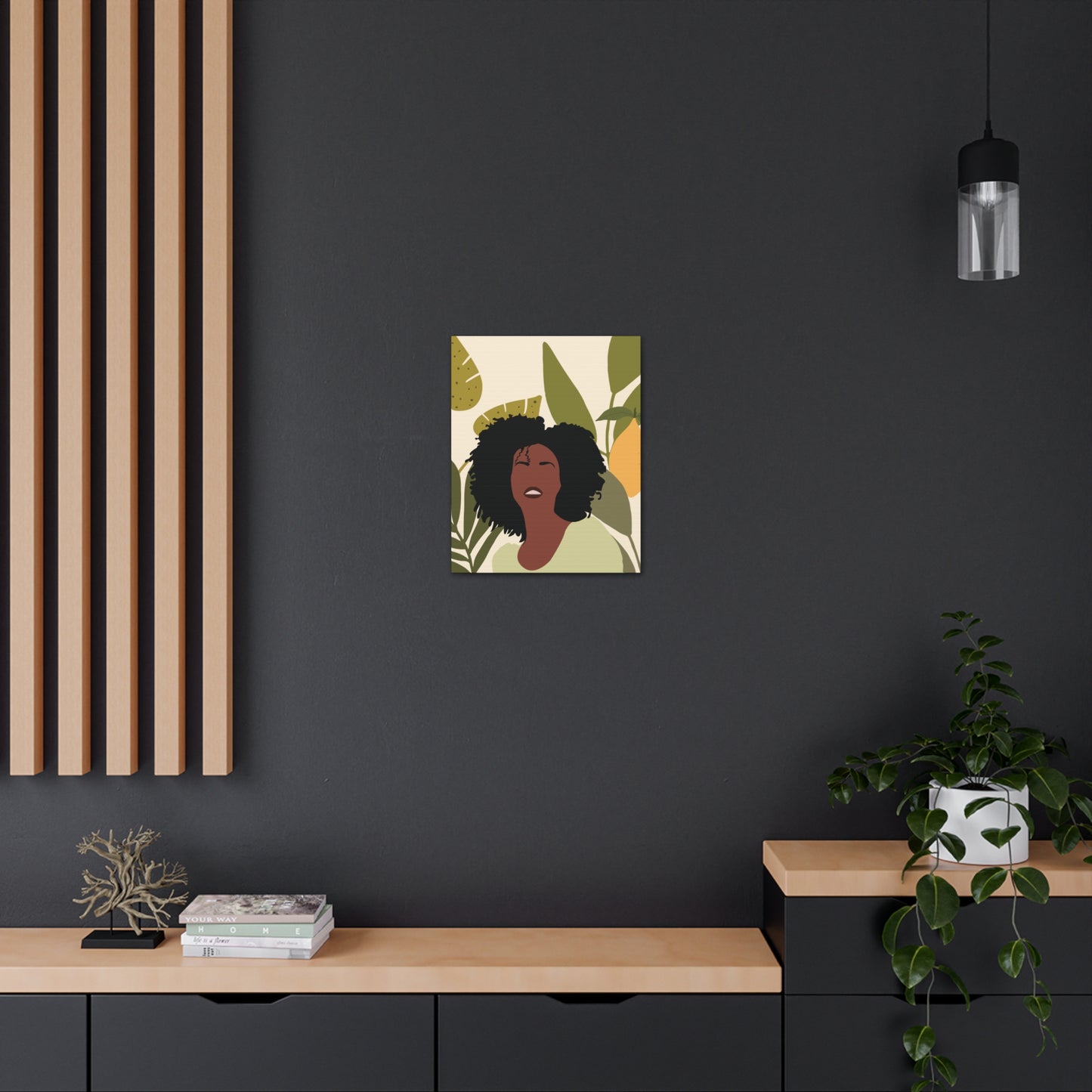 Black Girl Magic for the Soul - Afrocentric Empowerment Canvas Art