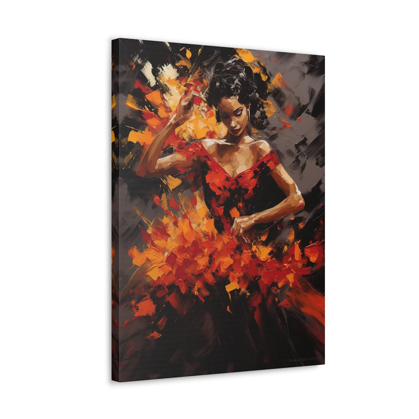 Gabriela - Dynamic Flamenco Dancer Art Print