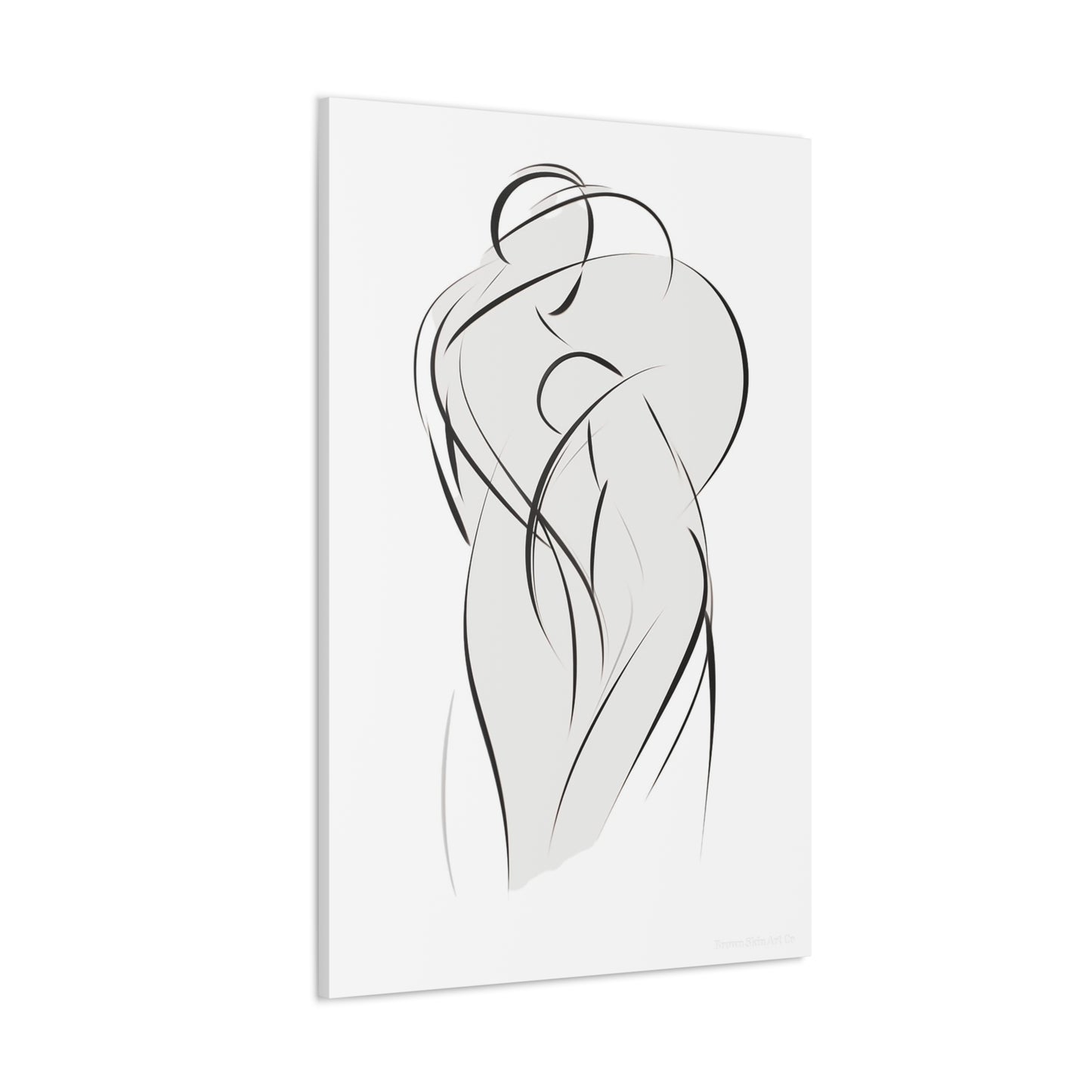 Dance of Lines - Dynamic Line Art for Romantic Home Decor