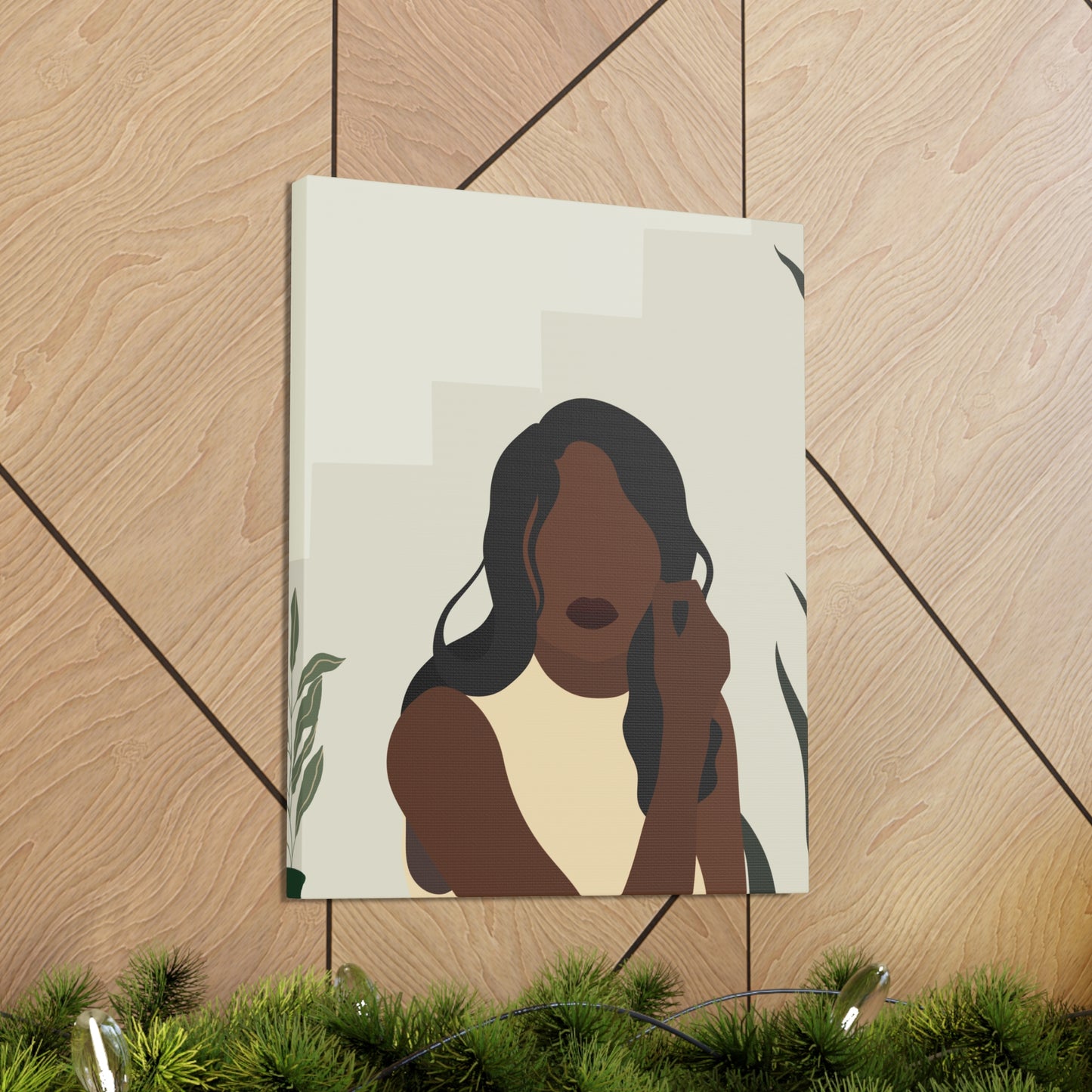 African American Royalty Wall Art | 16"x20" Canvas Celebrating Black Women's Majesty