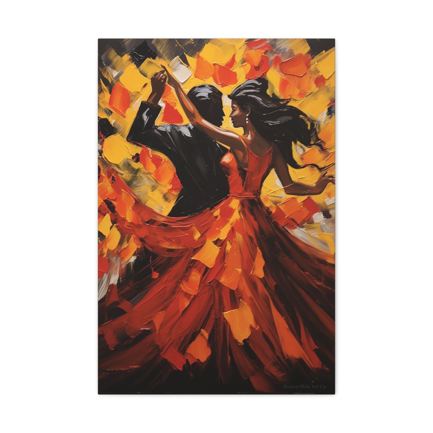 Fernando & Teresa - Elegant Flamenco Dance Couple Art Print