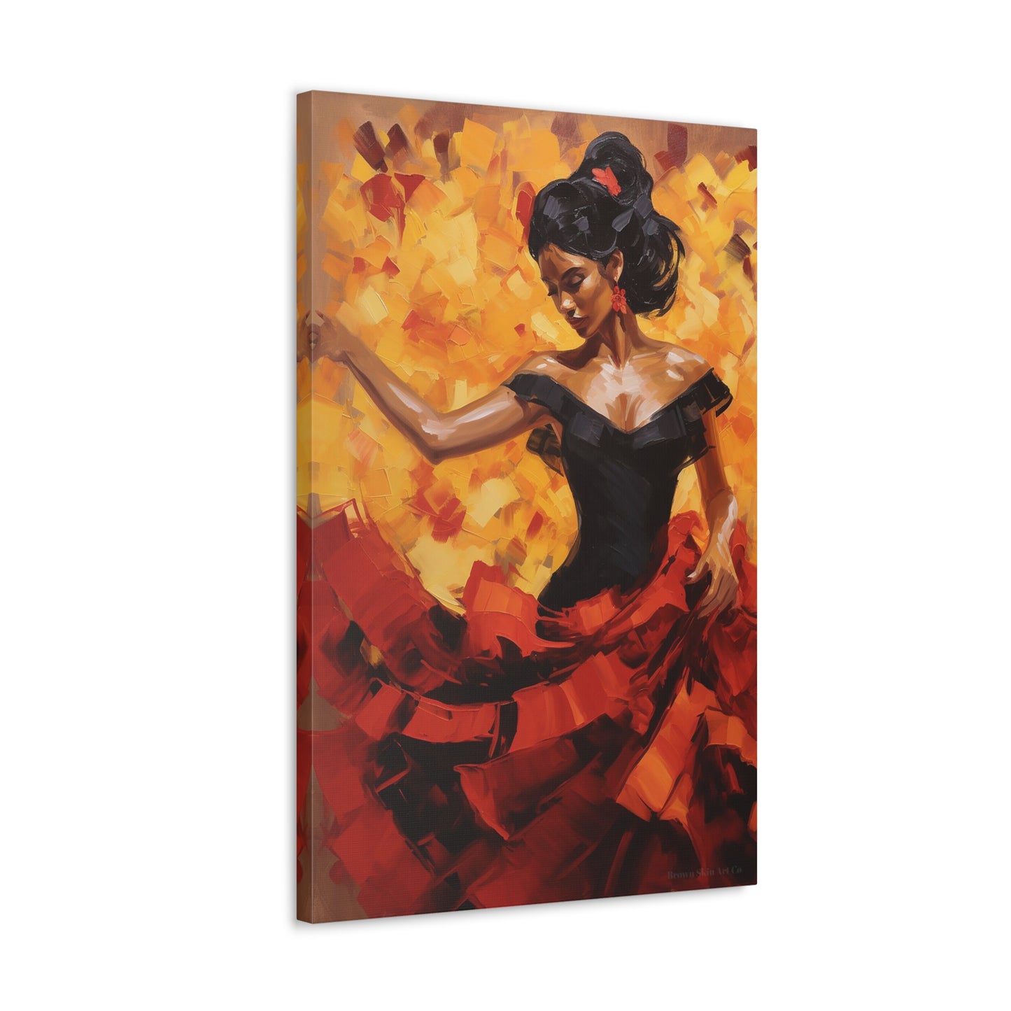 Elena - Mesmerizing Flamenco Dancer Art Print