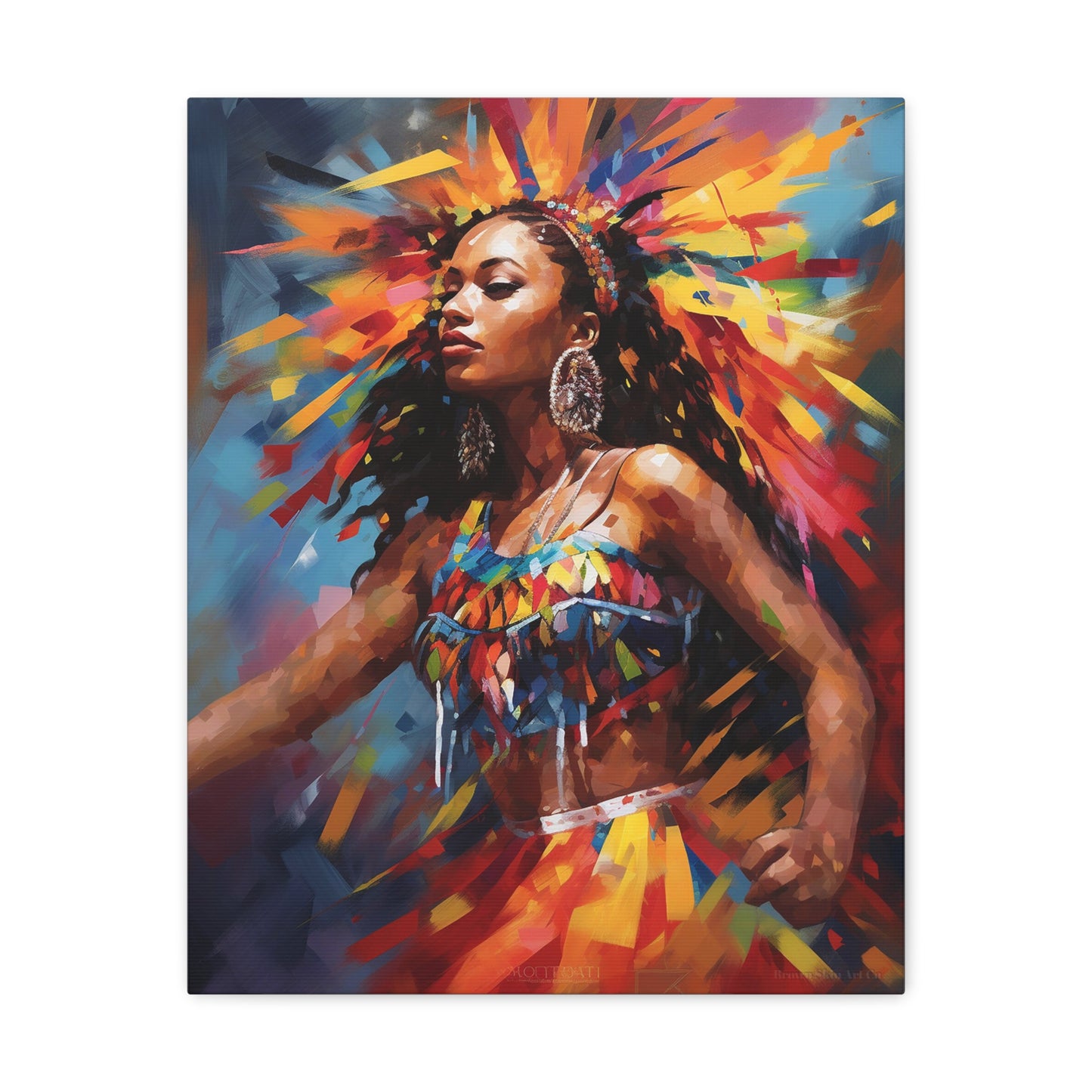 Rhythm's Embrace - Trinidad Carnival Dance Art Print