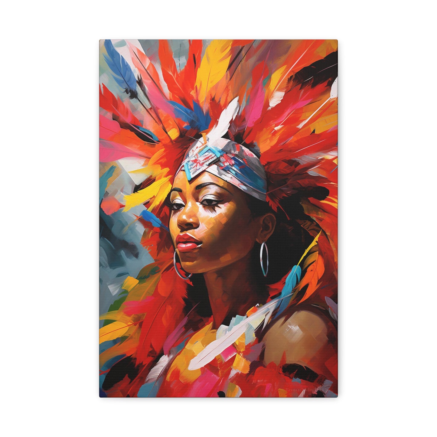 Feathers and Festivity - Trinidad Carnival Dance Art Print