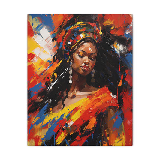 Joyous Dance - Vibrant Soca Rhythm Illustrations Canvas