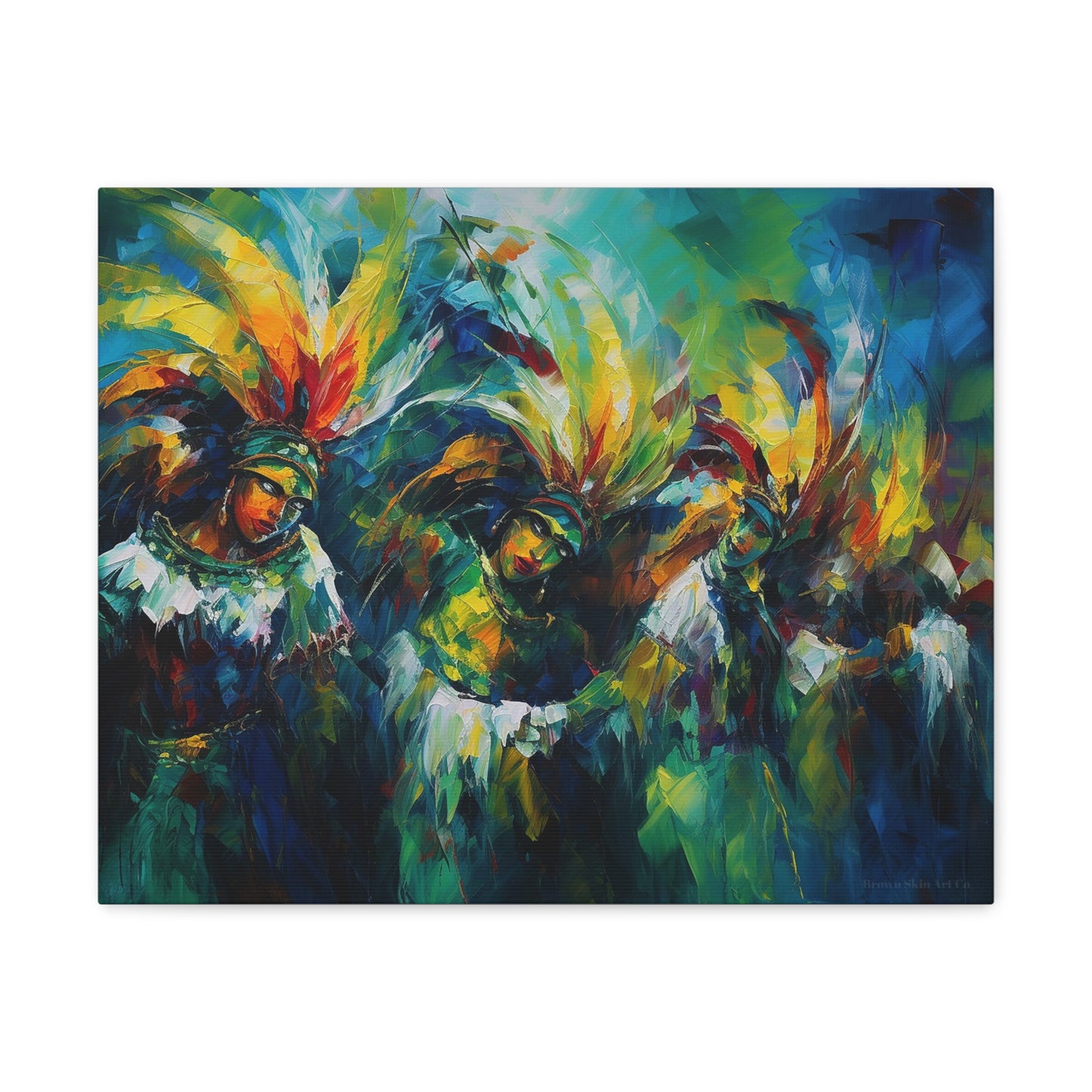 Carnival Tapestry - Caribbean Festival Mosaic Canvas