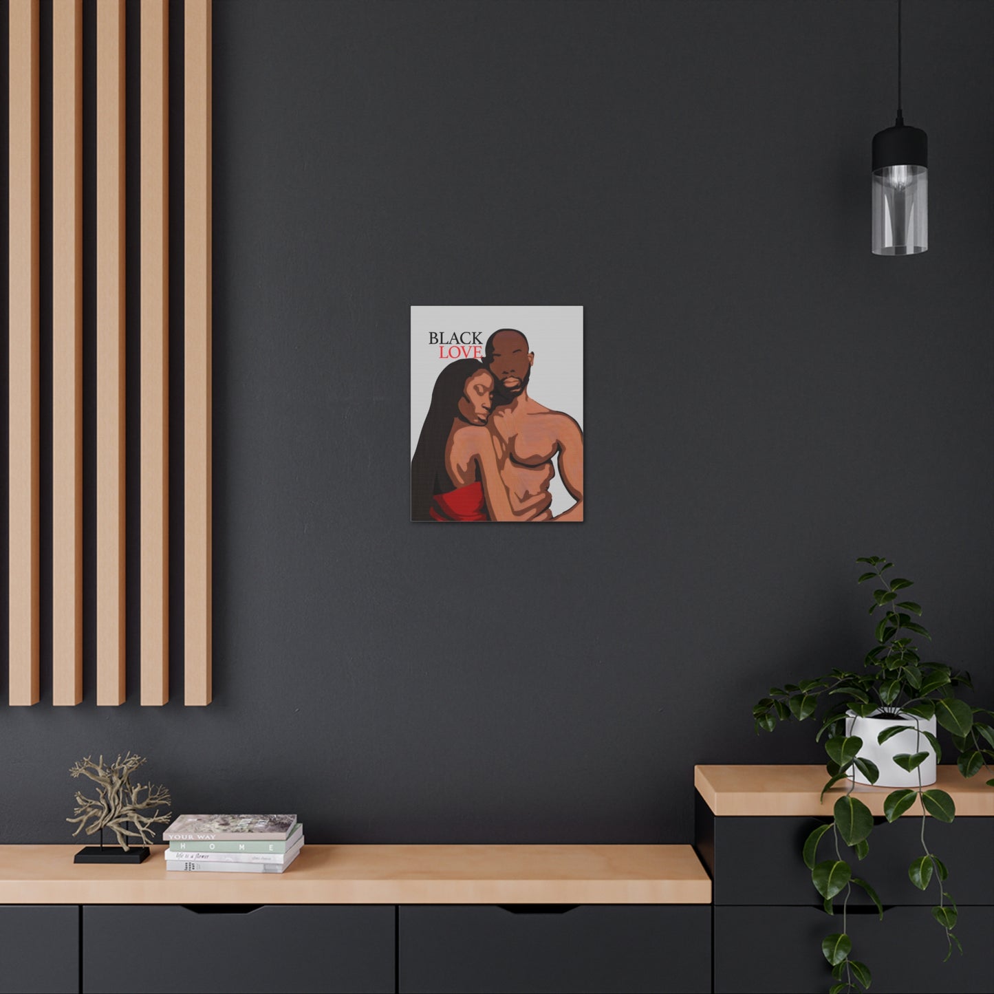 Journey of Love - Inspiring Black Couple Canvas Art for Your Space