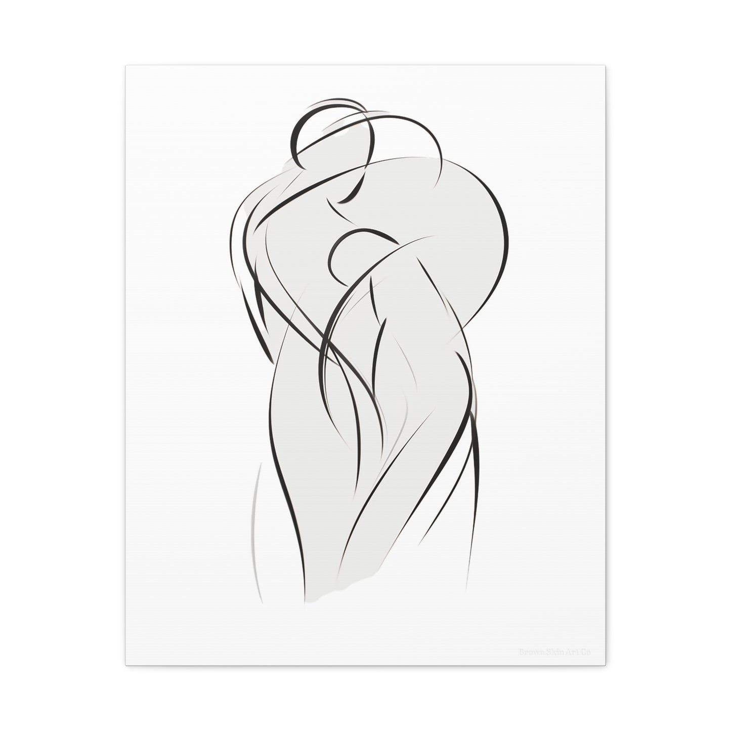 Dance of Lines - Dynamic Line Art for Romantic Home Decor