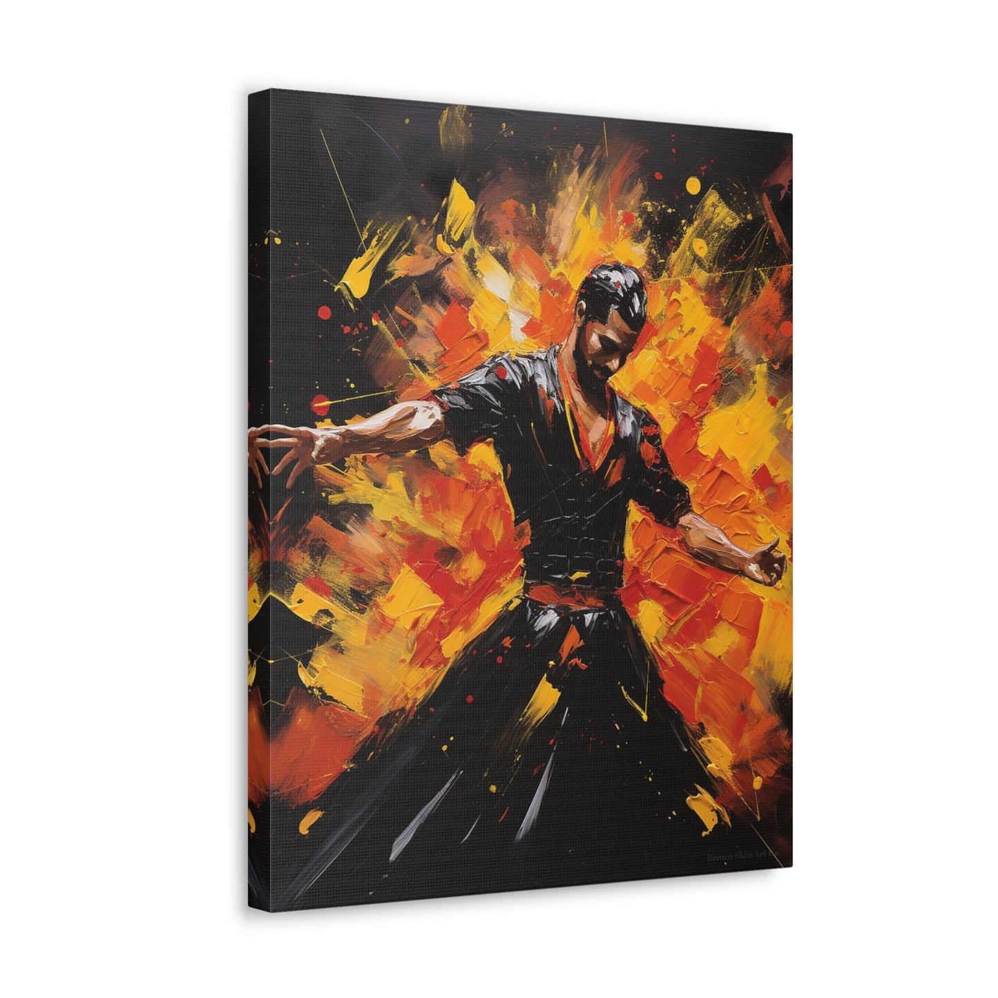 Javier - Fiery Flamenco Elegance Canvas Wall Art