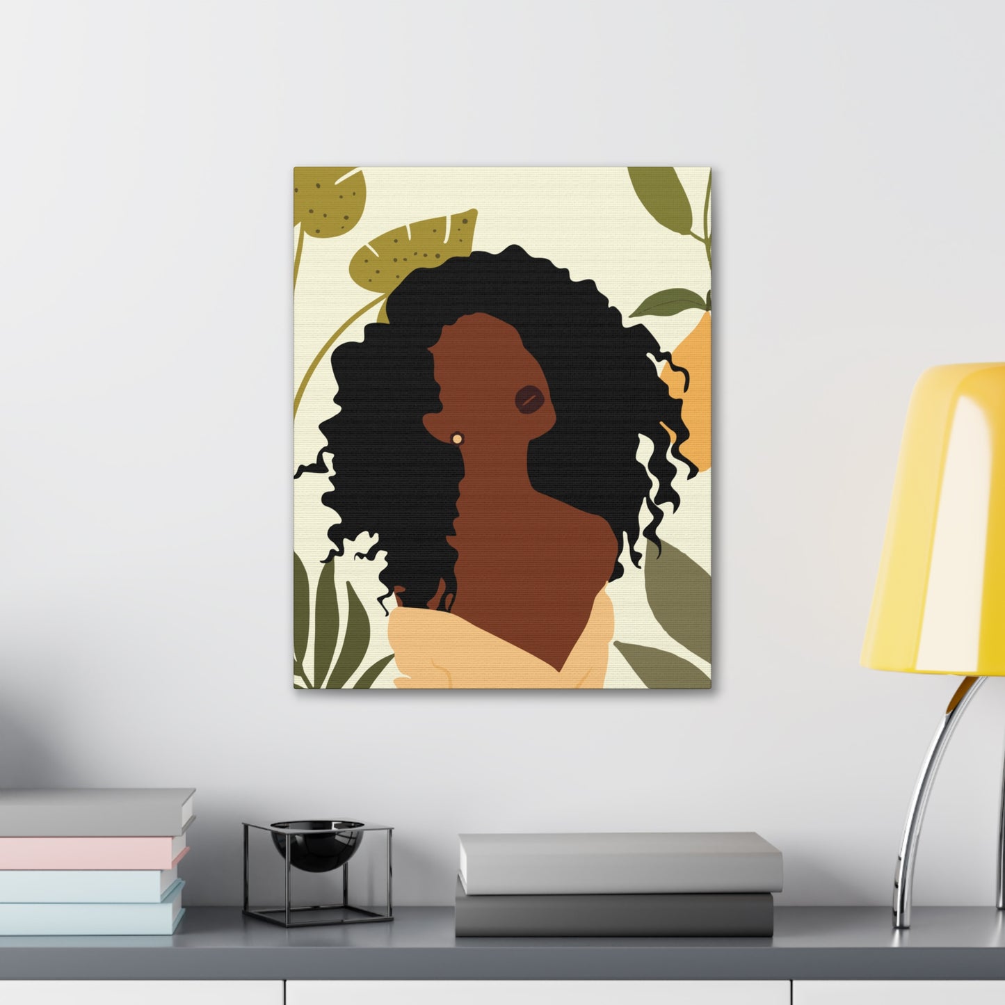 Celebrate Black Girl Magic - Bold Afrocentric Beauty Canvas Art