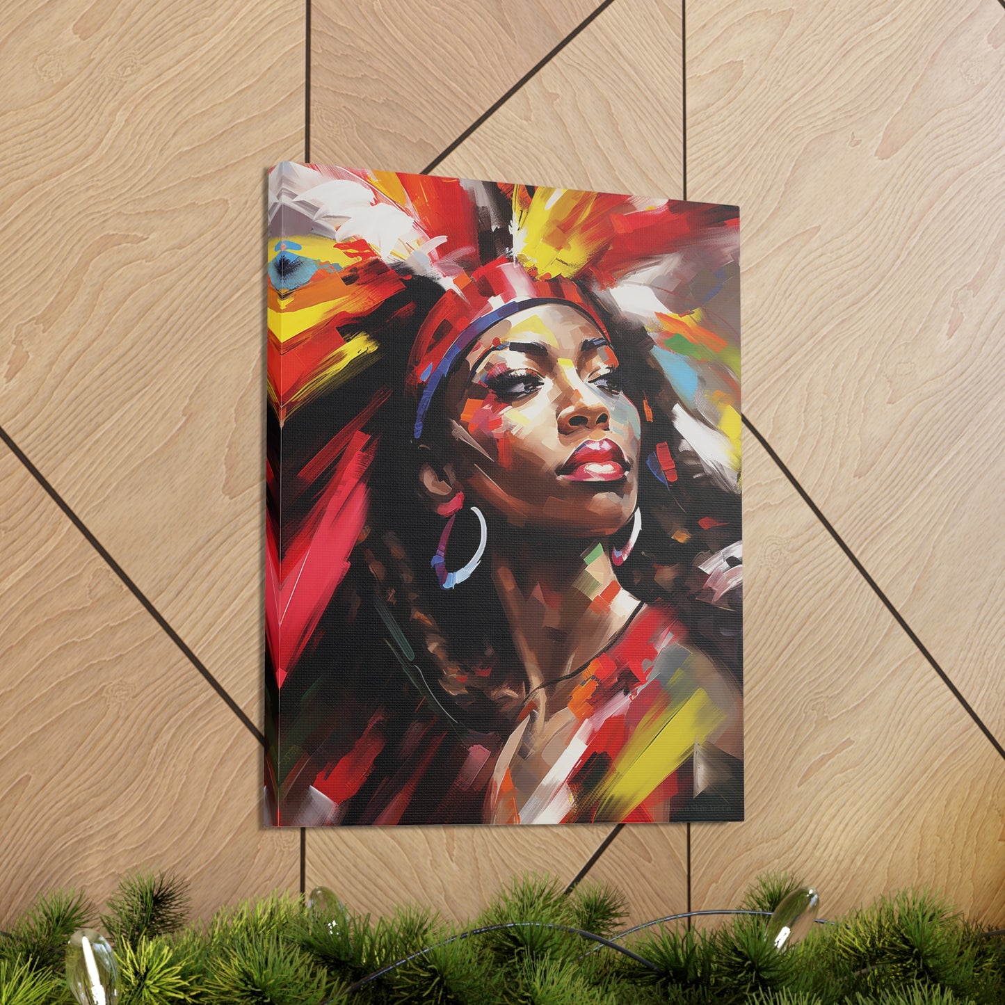 Carnival's Grace - Carnival Costume Couture Canvas Art