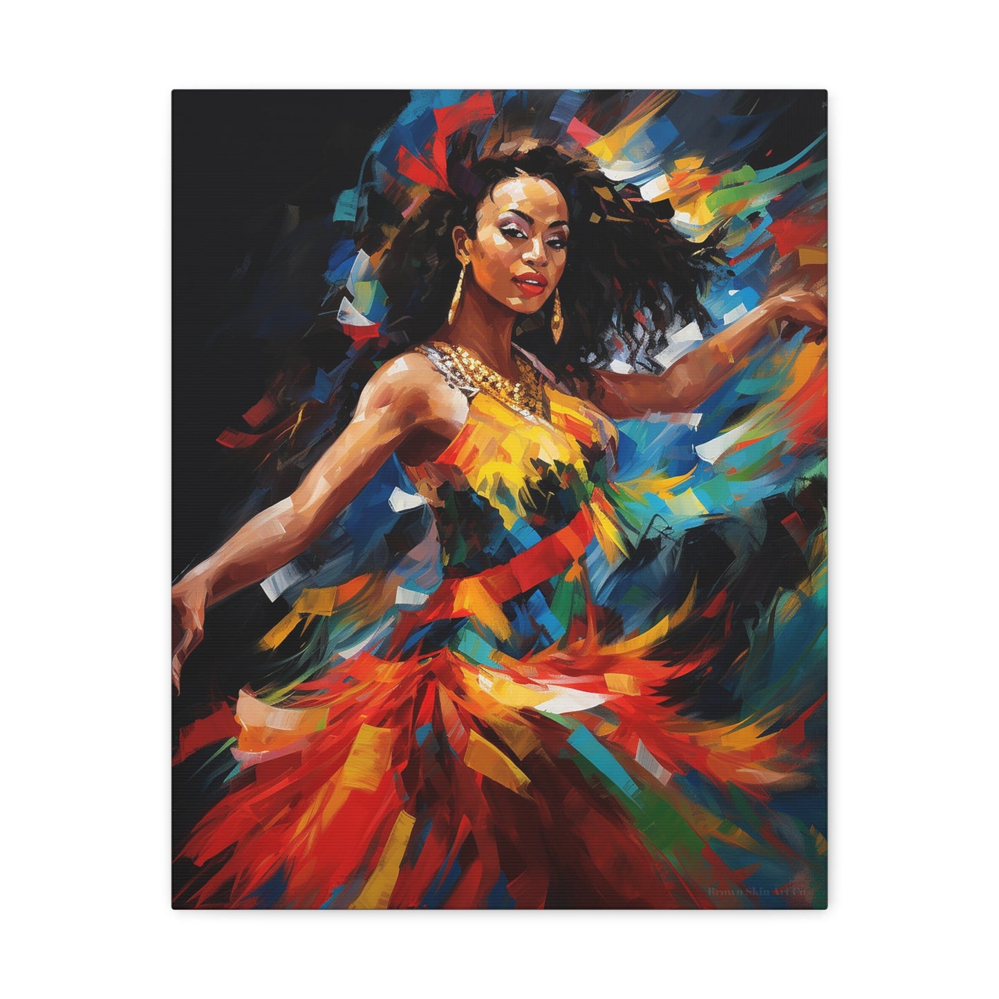 Carnival Queen - Vibrant Masquerade Revelry Art