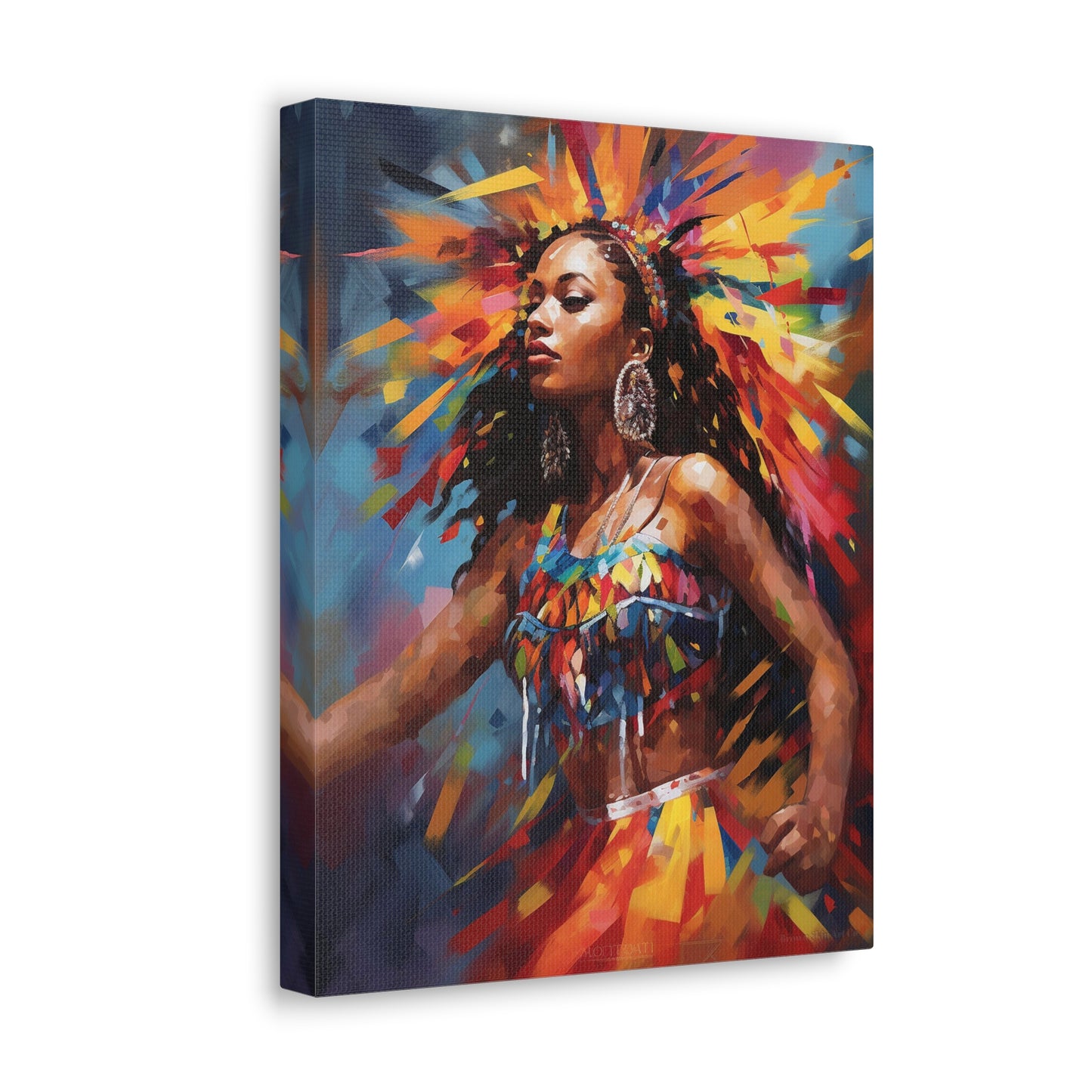 Rhythm's Embrace - Trinidad Carnival Dance Art Print