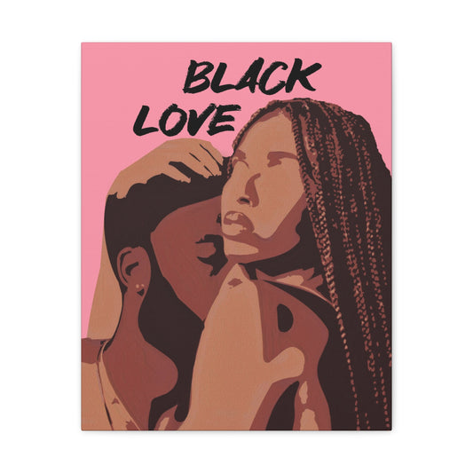 Unbroken Bonds - Stunning Black Love Canvas Wall Art