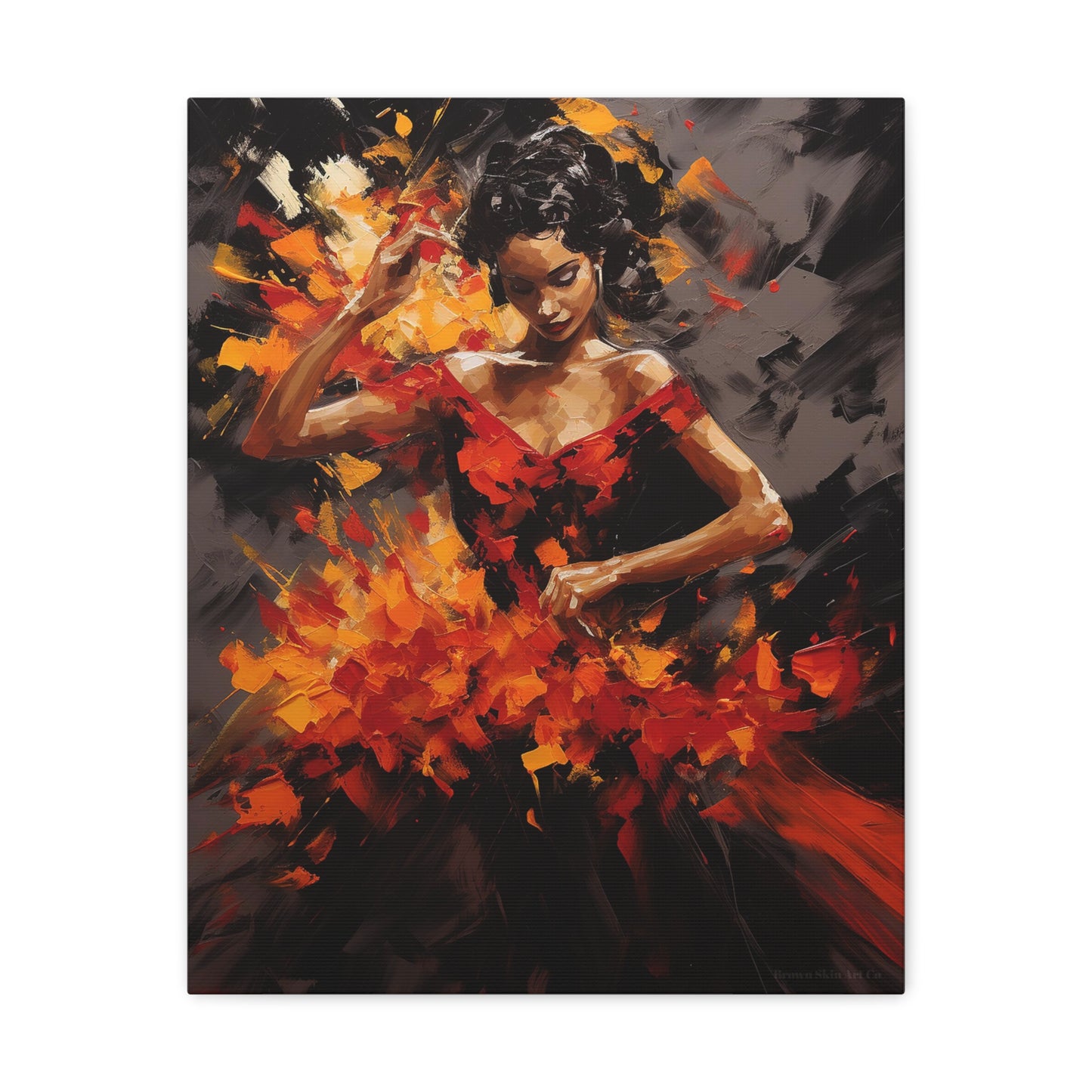 Gabriela - Rhythmic Flamenco Passion Canvas Wall Art