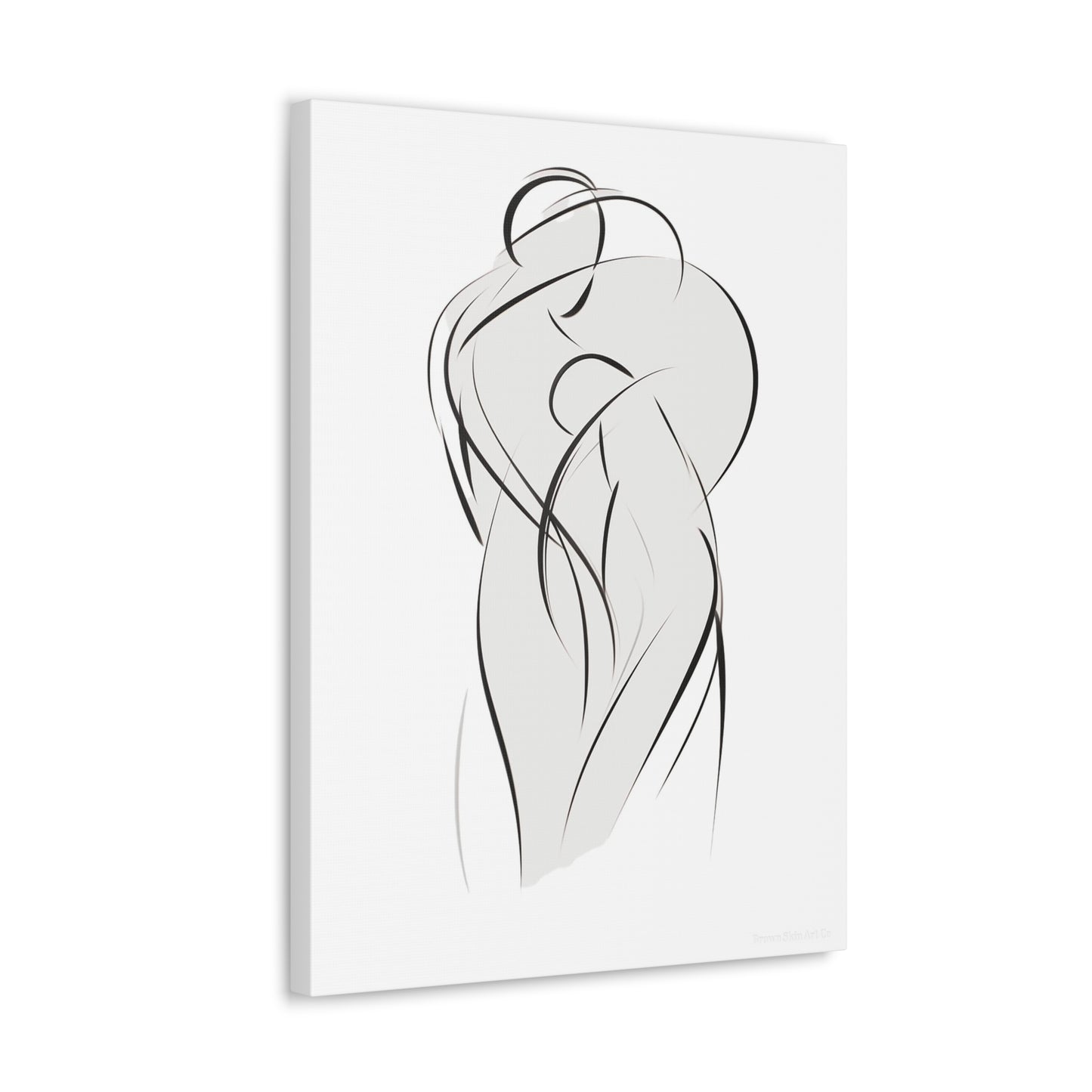 Dance of Lines - Dynamic Line Art for Romantic Home Decor