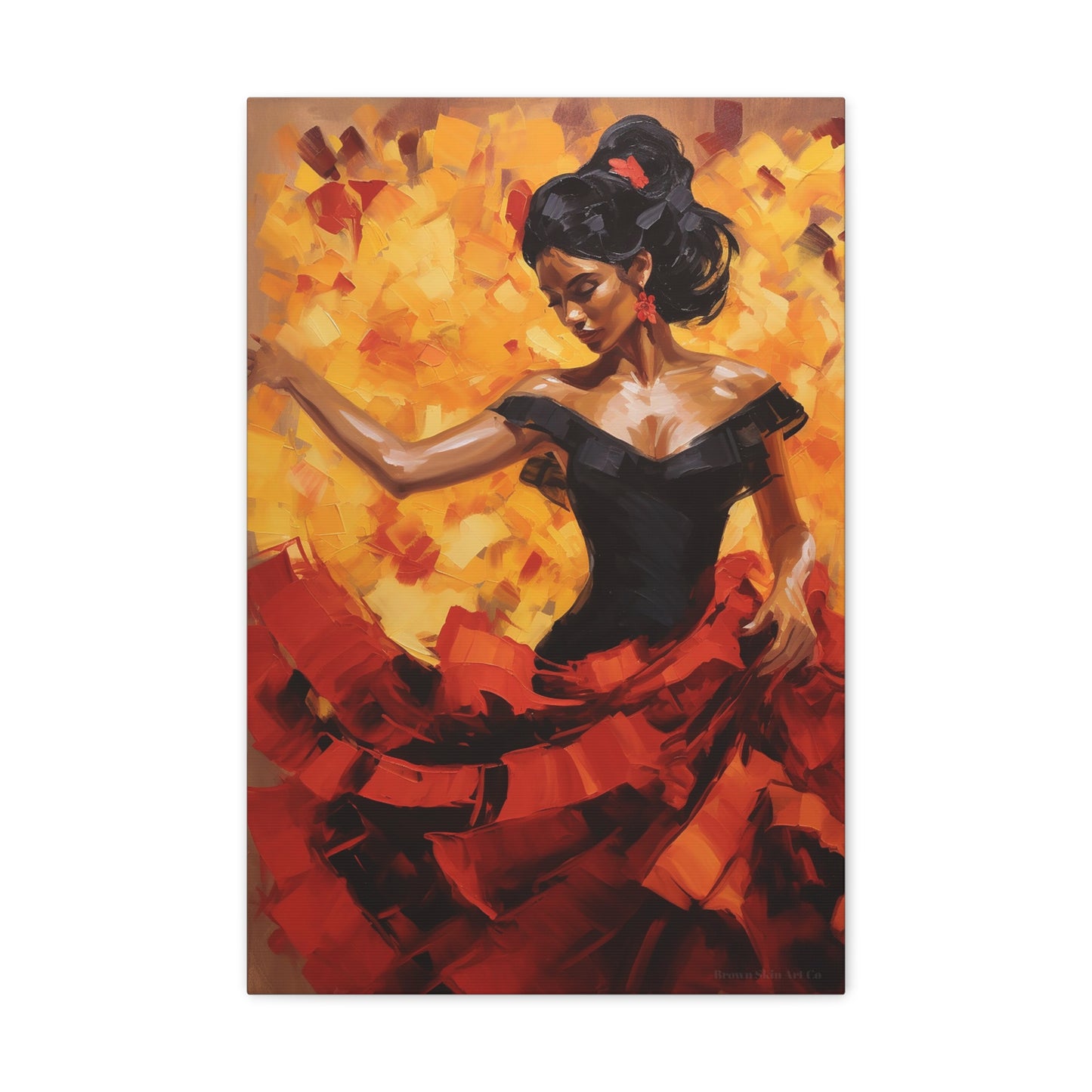 Elena - Mesmerizing Flamenco Dancer Art Print