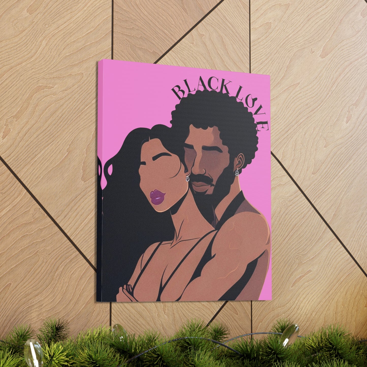 Heartbeats Synced - Stunning Black Love Wall Art for Living Spaces