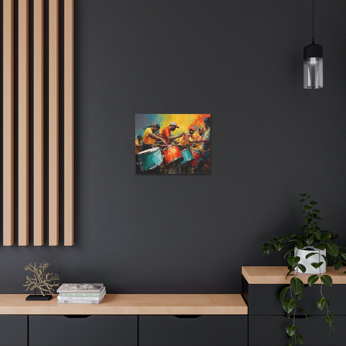 Echoes of Pan - Steelpan Symphony Artwork Canvas