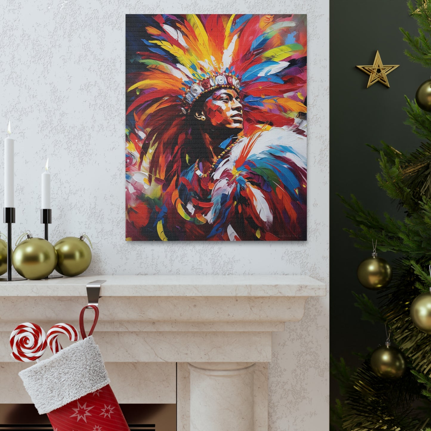 Masquerade Majesty - Carnival King and Queen Canvas Art