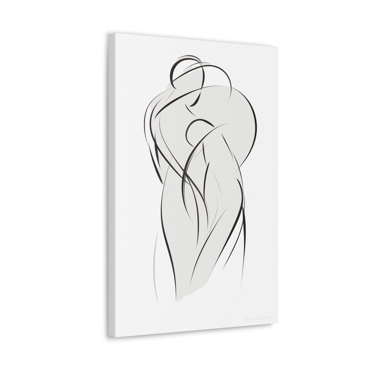 Dance of Lines - Dynamic Line Art for Romantic Home Decor