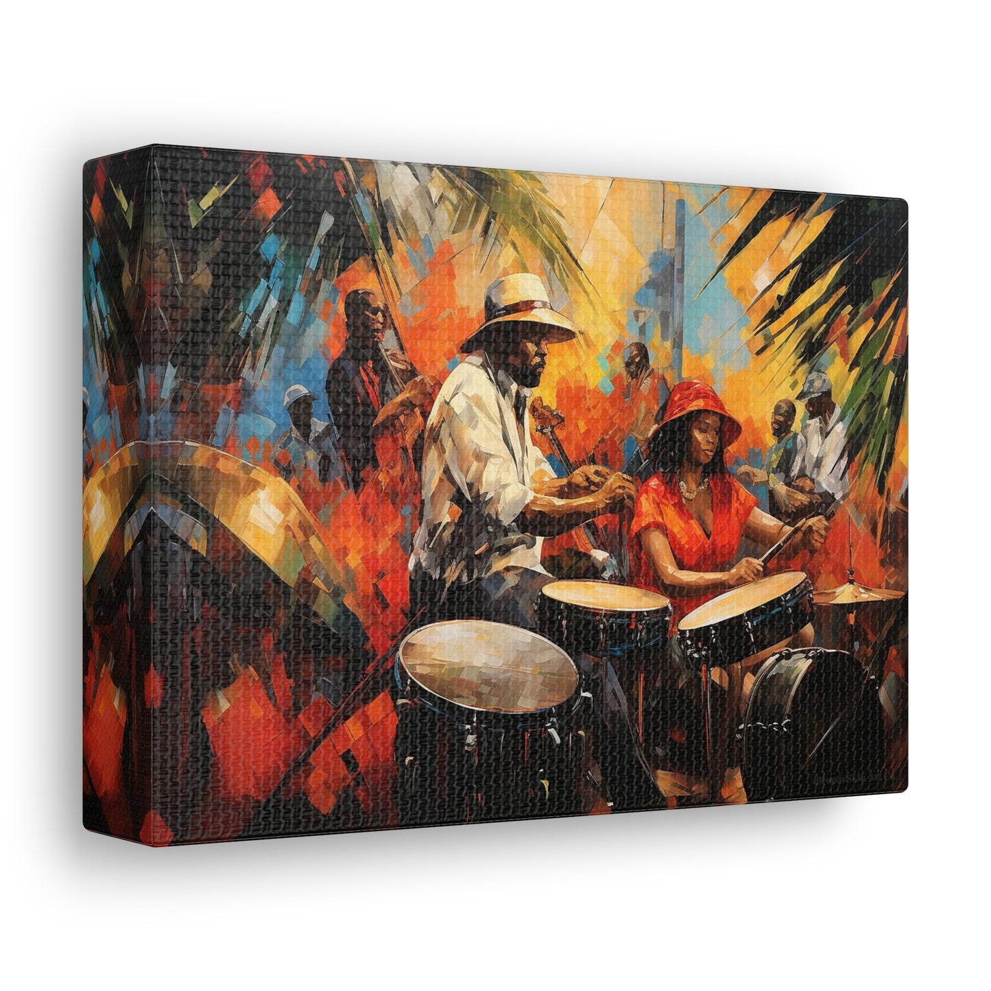 Melodic Steel - Trinidad Steel Pan Carnival Art Print