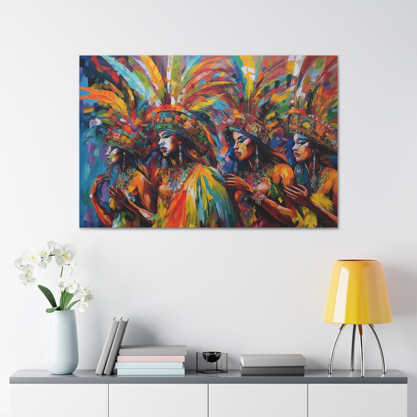 Festival Harmony - Trinidad Carnival Dance Art Print