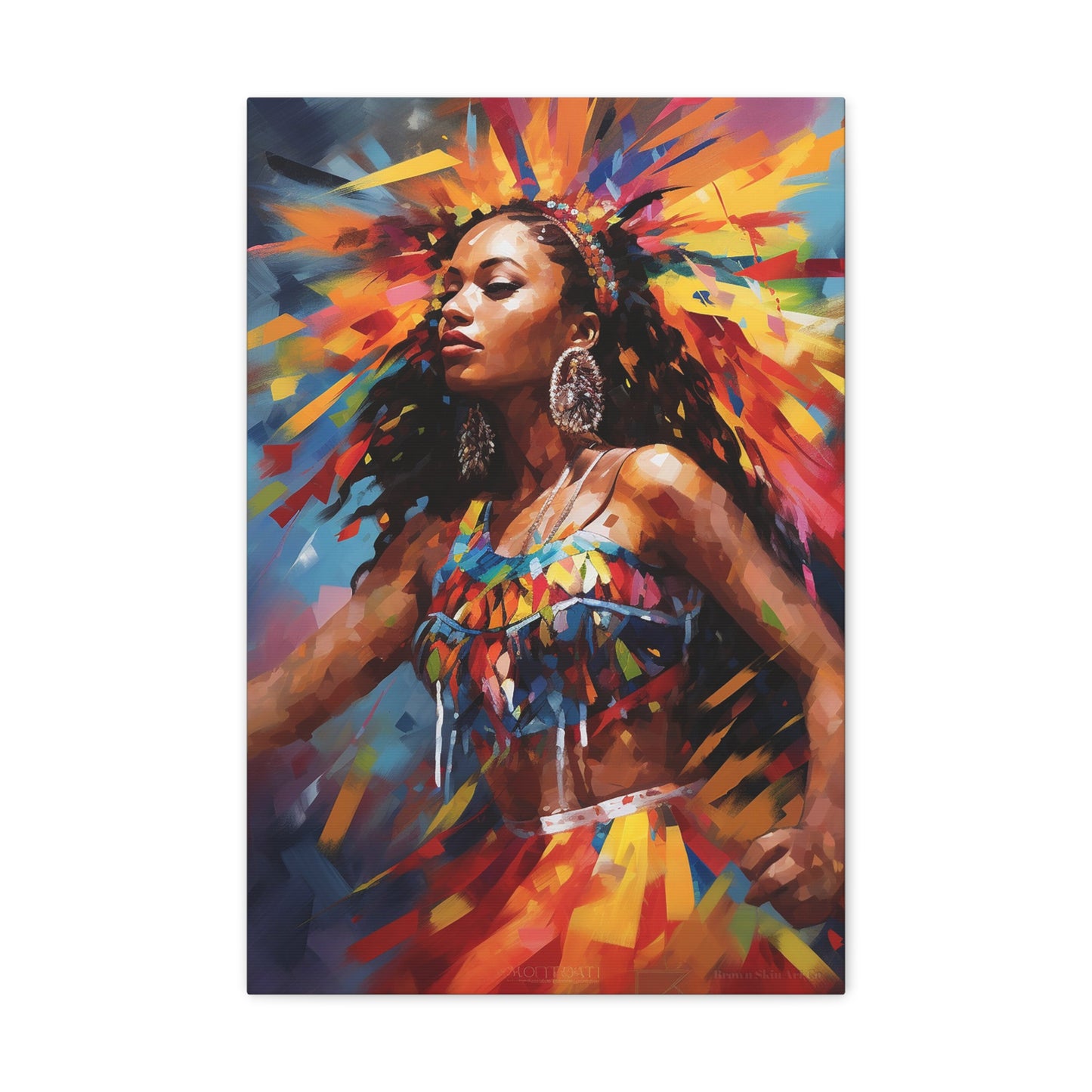 Rhythm's Embrace - Trinidad Carnival Dance Art Print