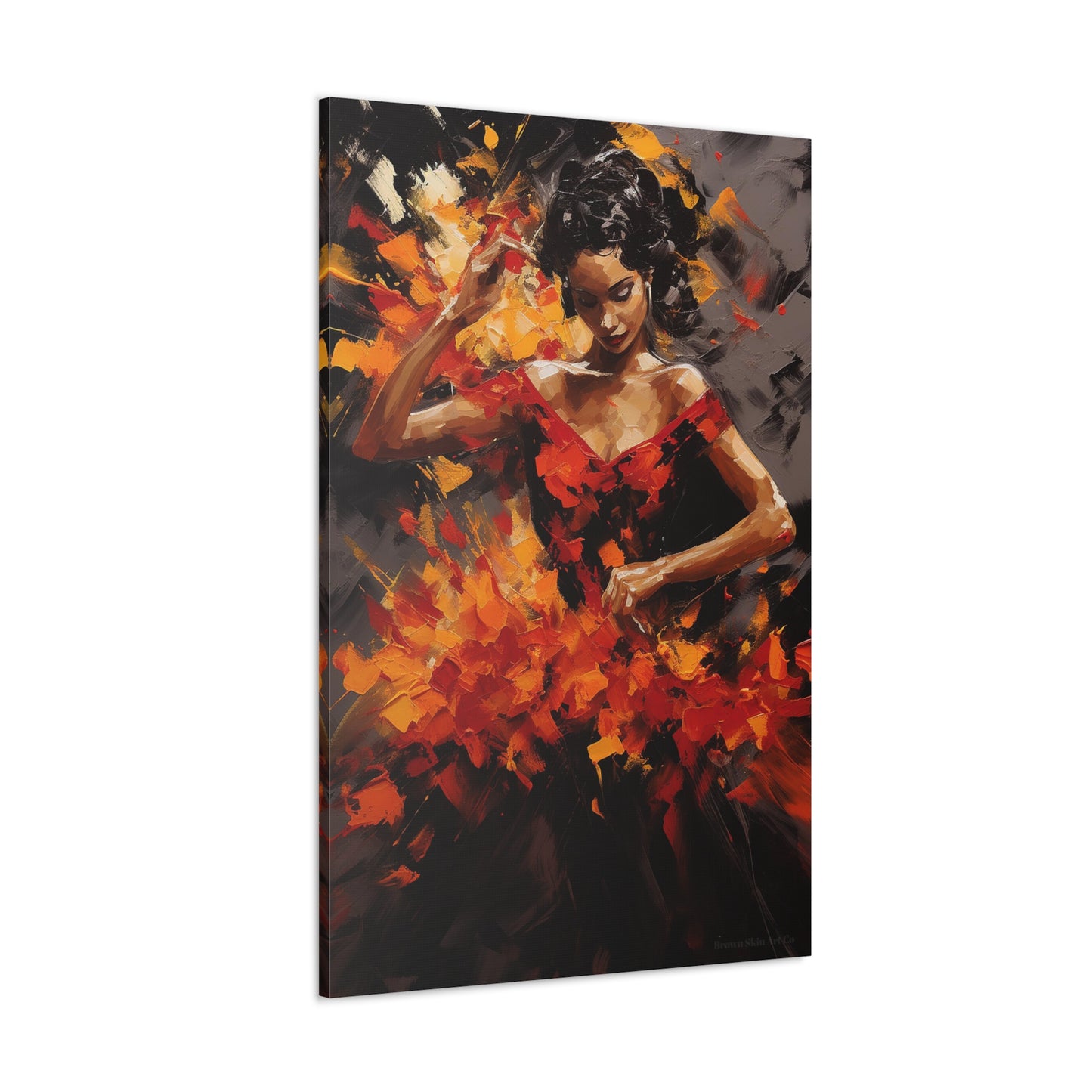 Gabriela - Dynamic Flamenco Dancer Art Print