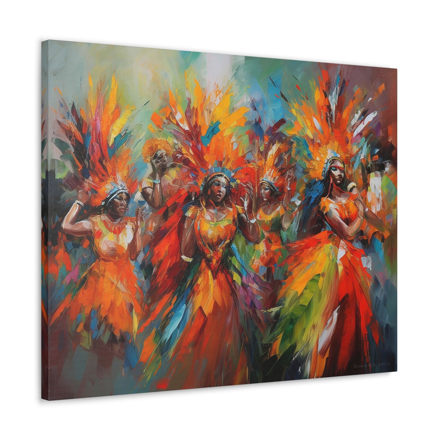 Carnival Collage - Vibrant Trinidad Carnival Art Print