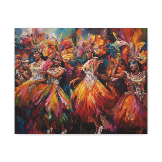 Festival's Melody - Calypso-Inspired Visuals Canvas Art