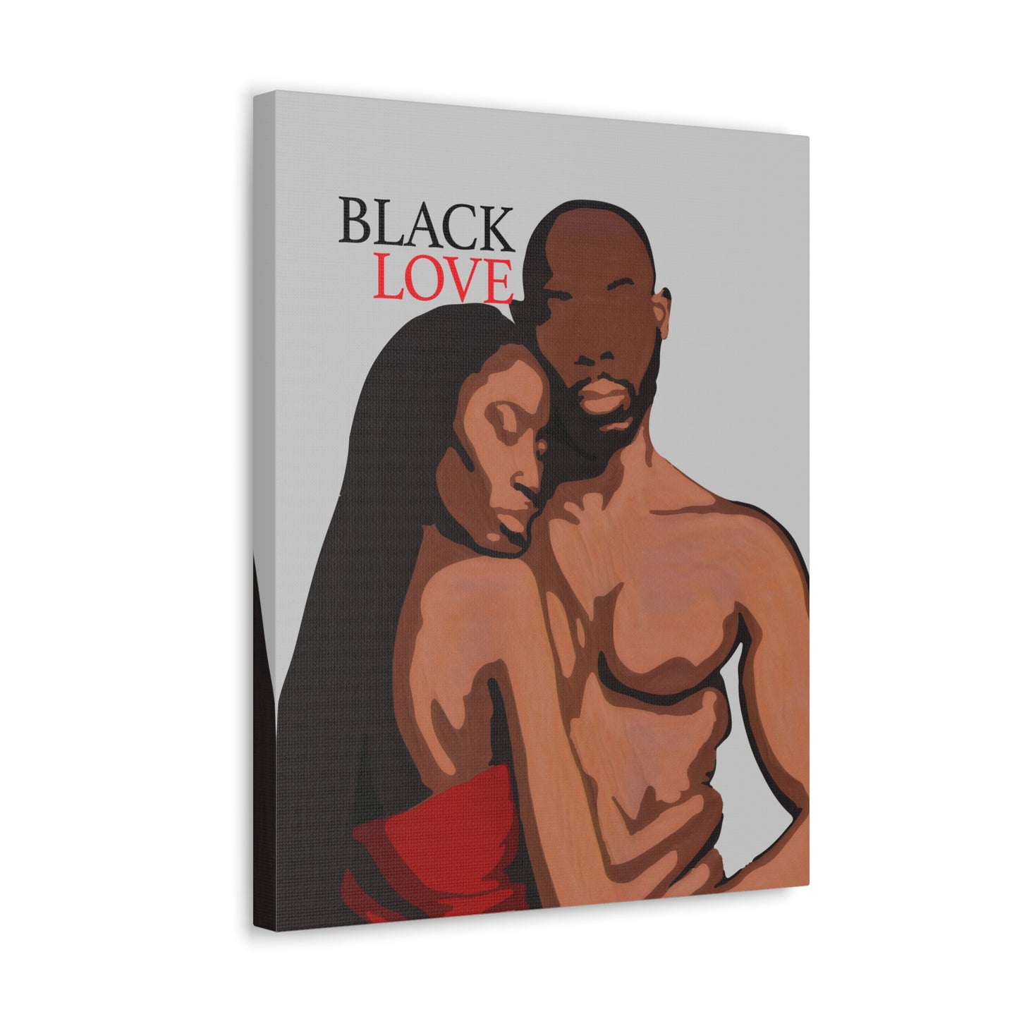 Journey of Love - Inspiring Black Couple Canvas Art for Your Space