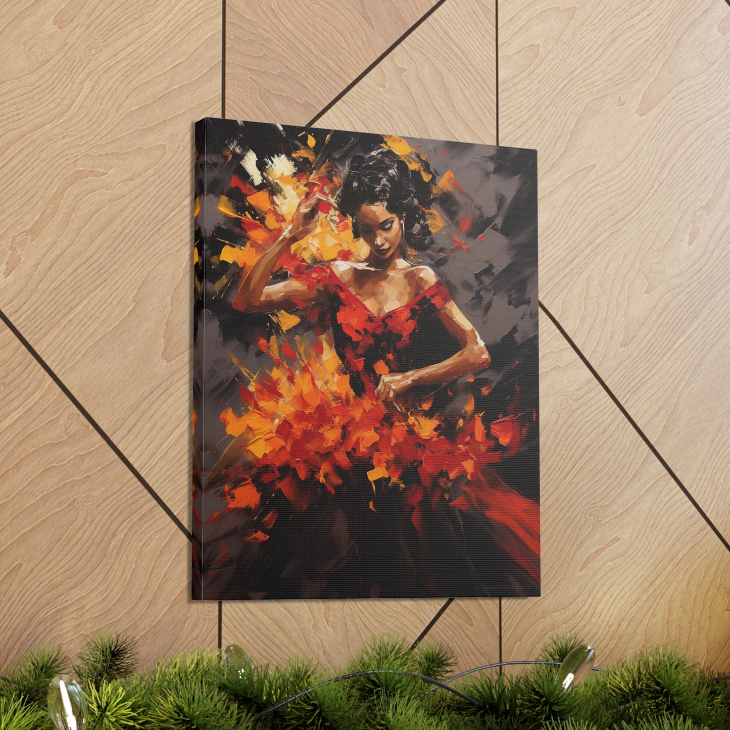 Gabriela - Rhythmic Flamenco Passion Canvas Wall Art