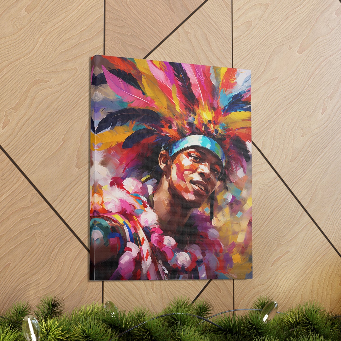 Rhythm in Motion - Carnival Masquerade Revelry Canvas Art