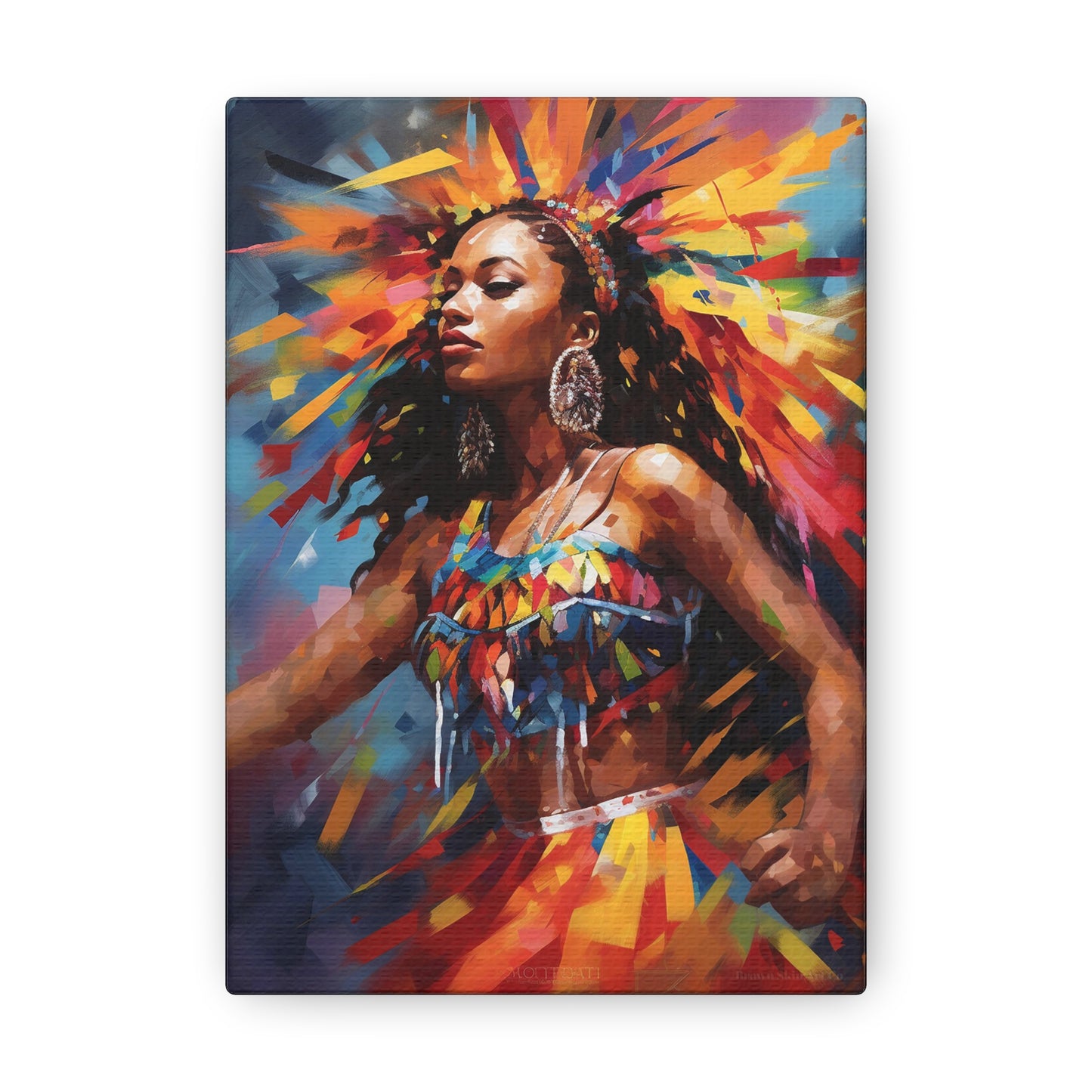 Rhythm's Embrace - Trinidad Carnival Dance Art Print