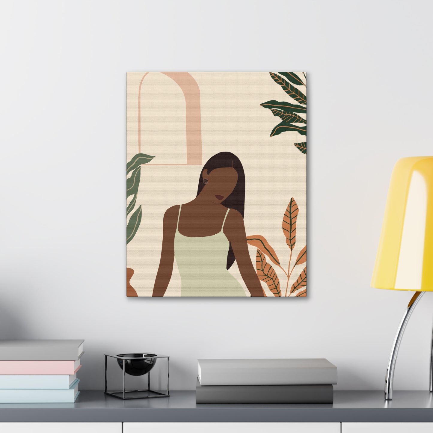 Empowering Black Women - Regal Afrocentric Minimalist Canvas Art