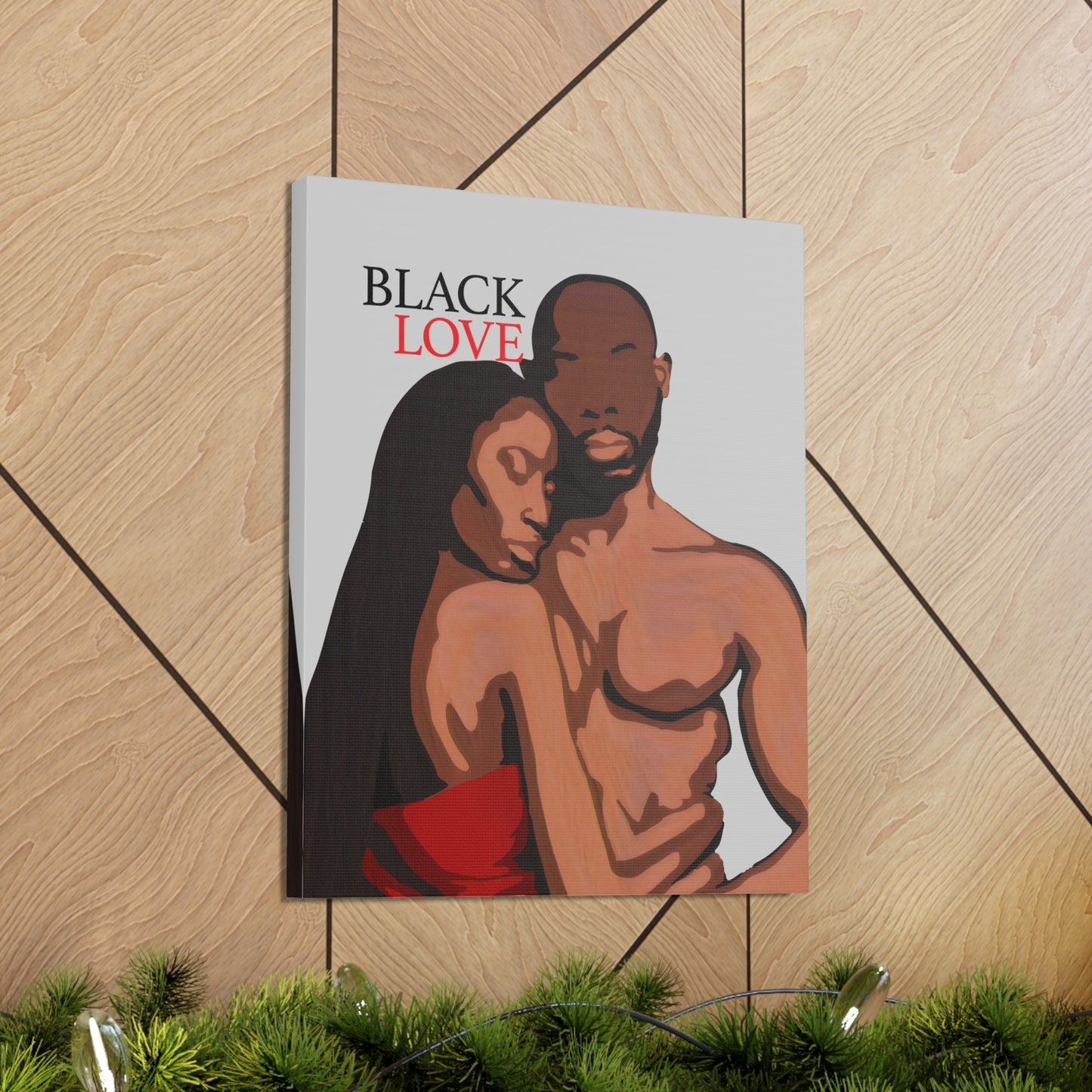 Journey of Love - Inspiring Black Couple Canvas Art for Your Space