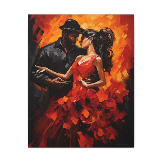 Miguel & Alejandra - Elegant Flamenco Dance Couple Art Print