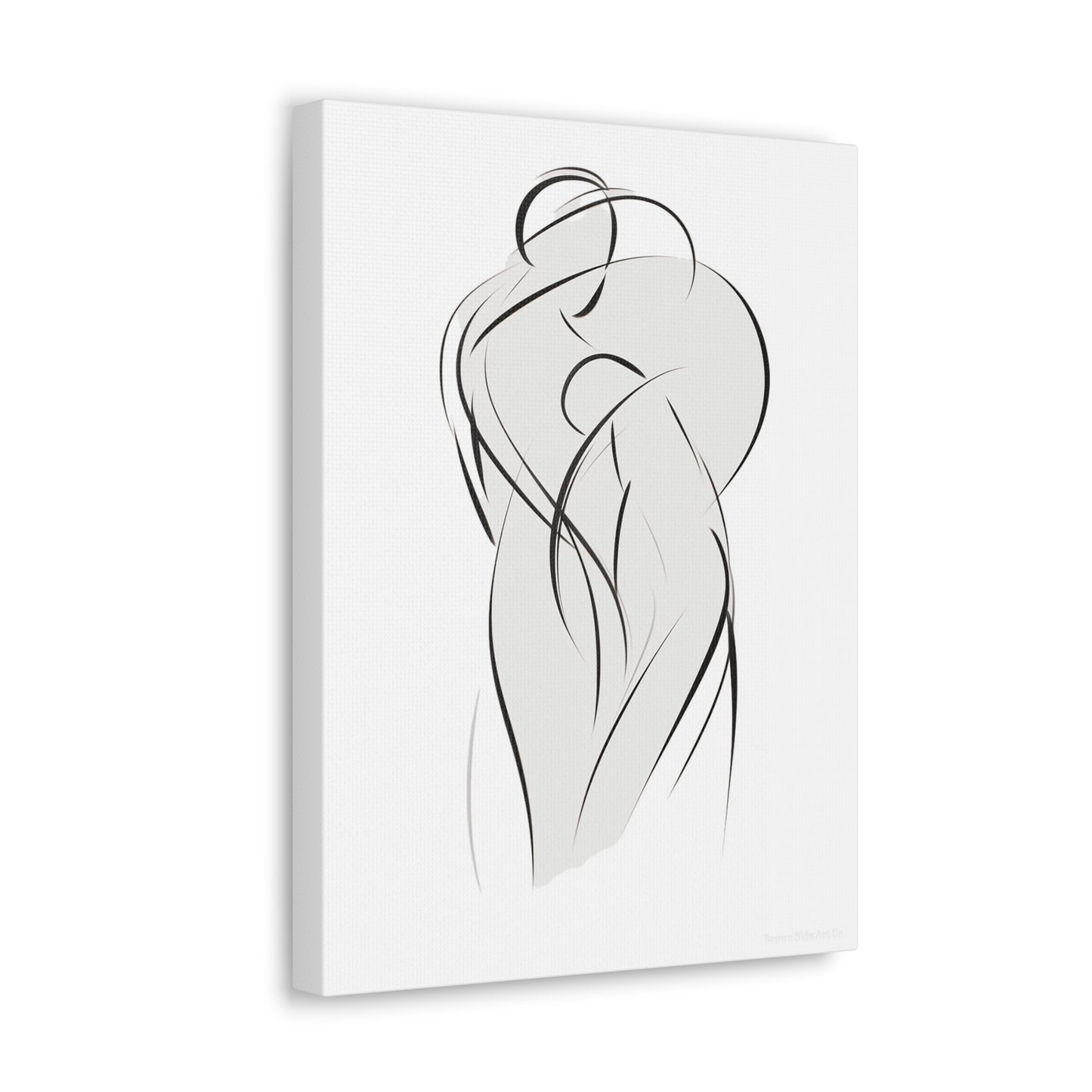 Dance of Lines - Dynamic Line Art for Romantic Home Decor