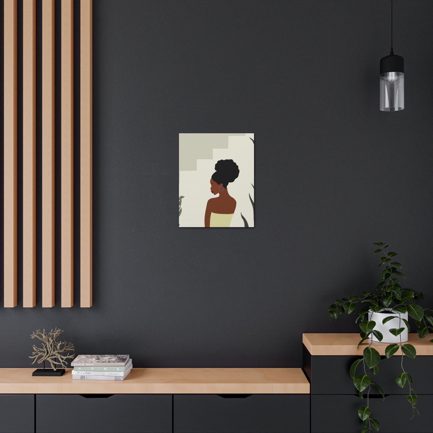 Black Girl Joy - Soulful Sisterhood Minimalist Canvas Art