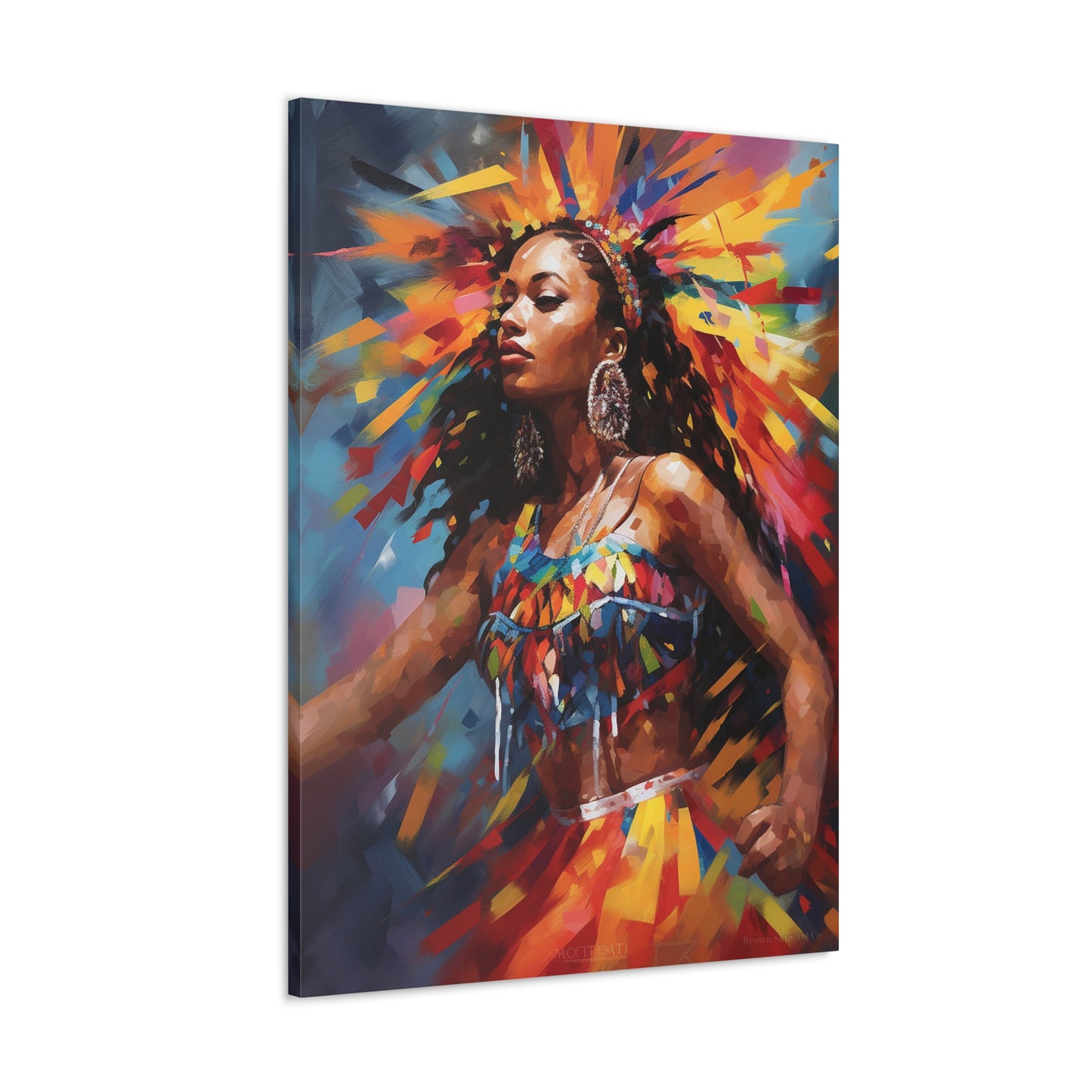 Rhythm's Embrace - Trinidad Carnival Dance Art Print