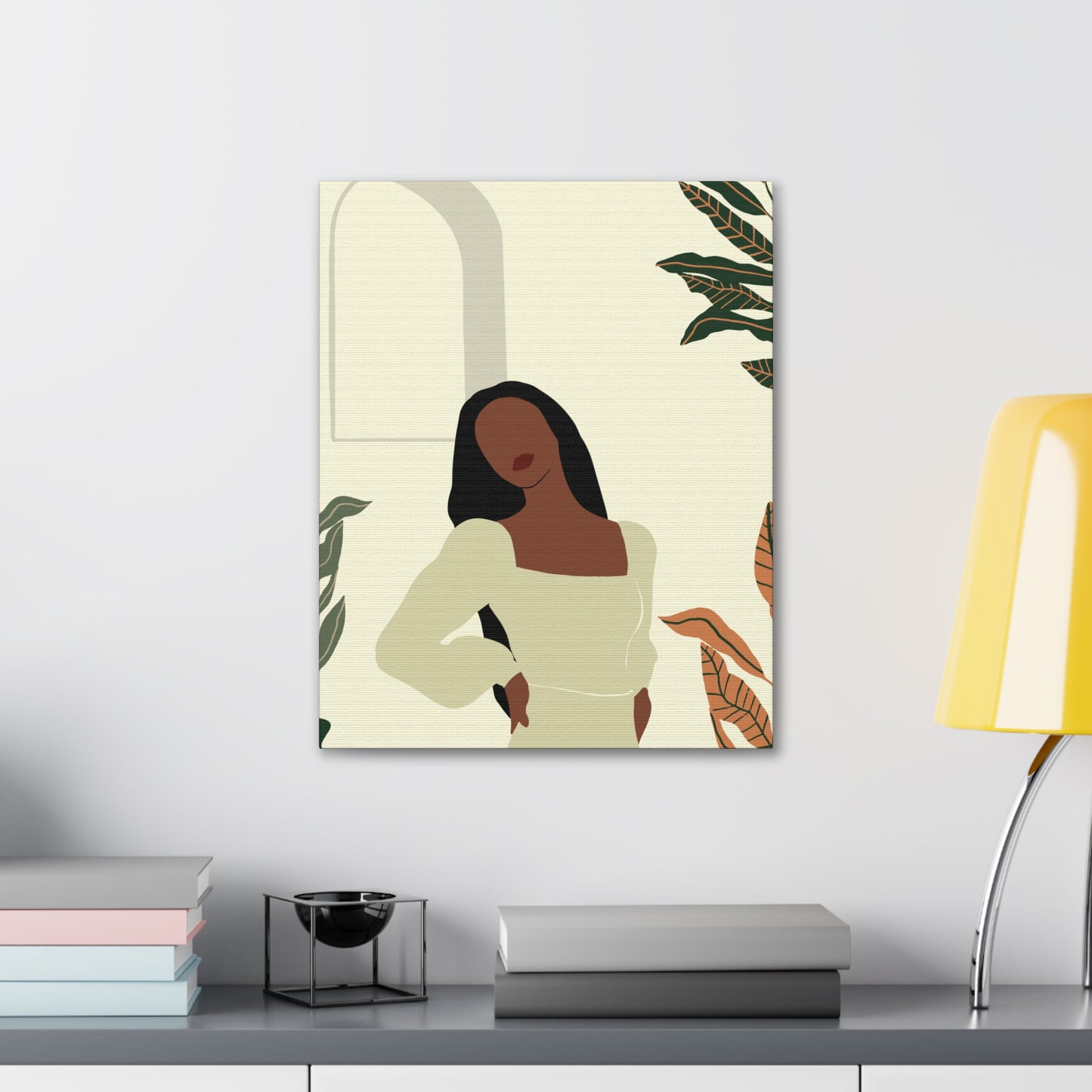 Black Excellence in Motion - Melanin-Inspired Minimalist Canvas Art