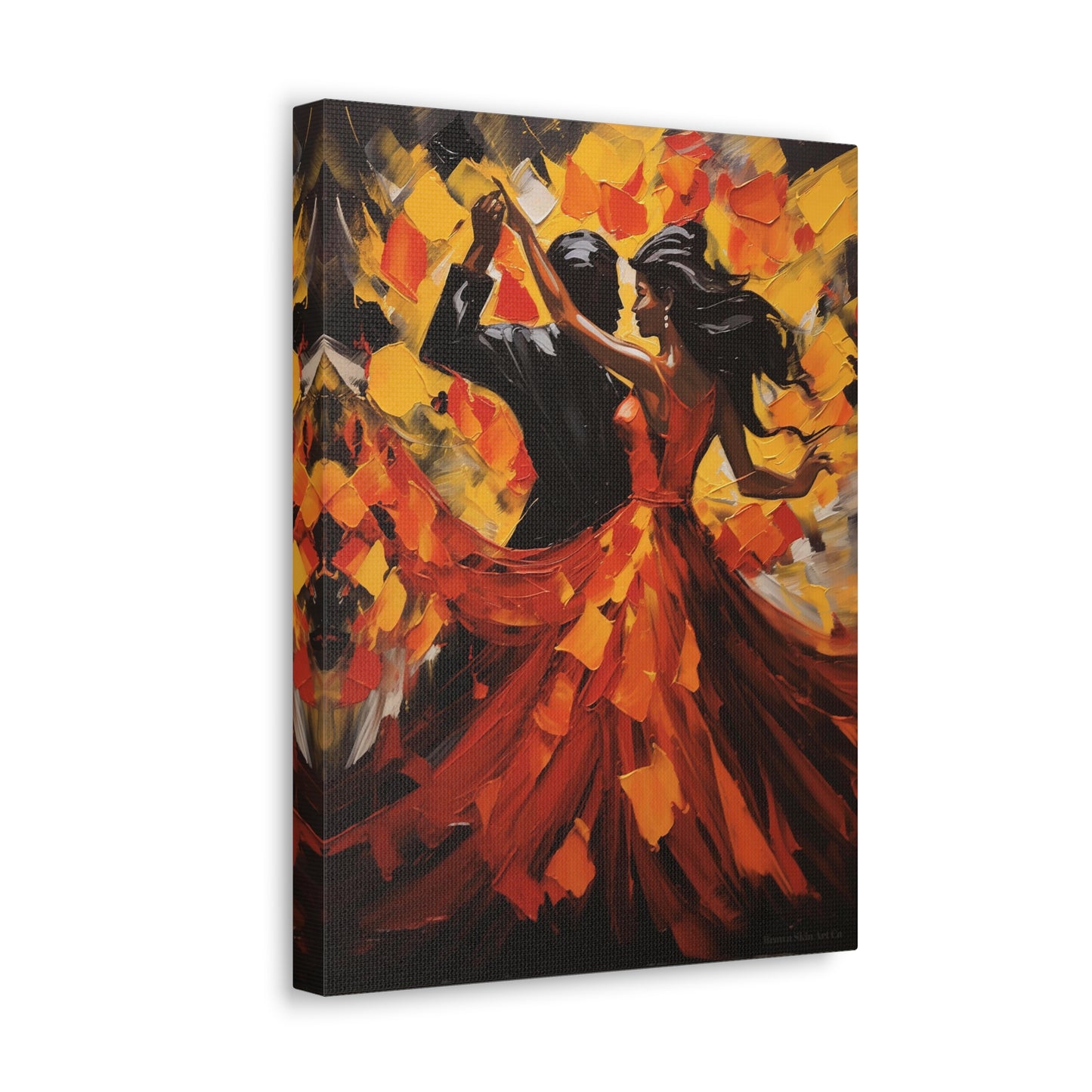 Fernando & Teresa - Elegant Flamenco Dance Couple Art Print