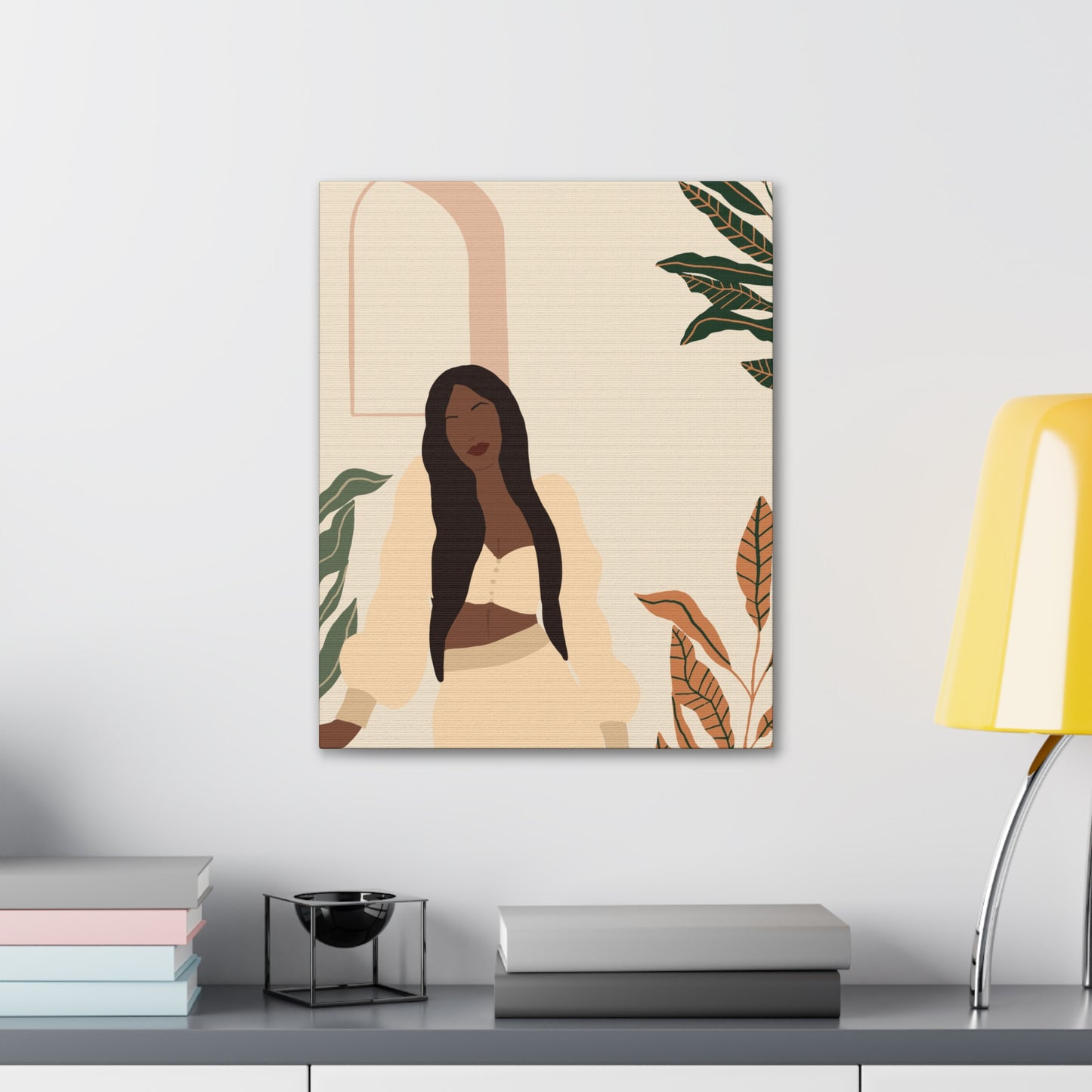 Beauty in Blackness - Afro-Centric Minimalism Canvas Wall Art