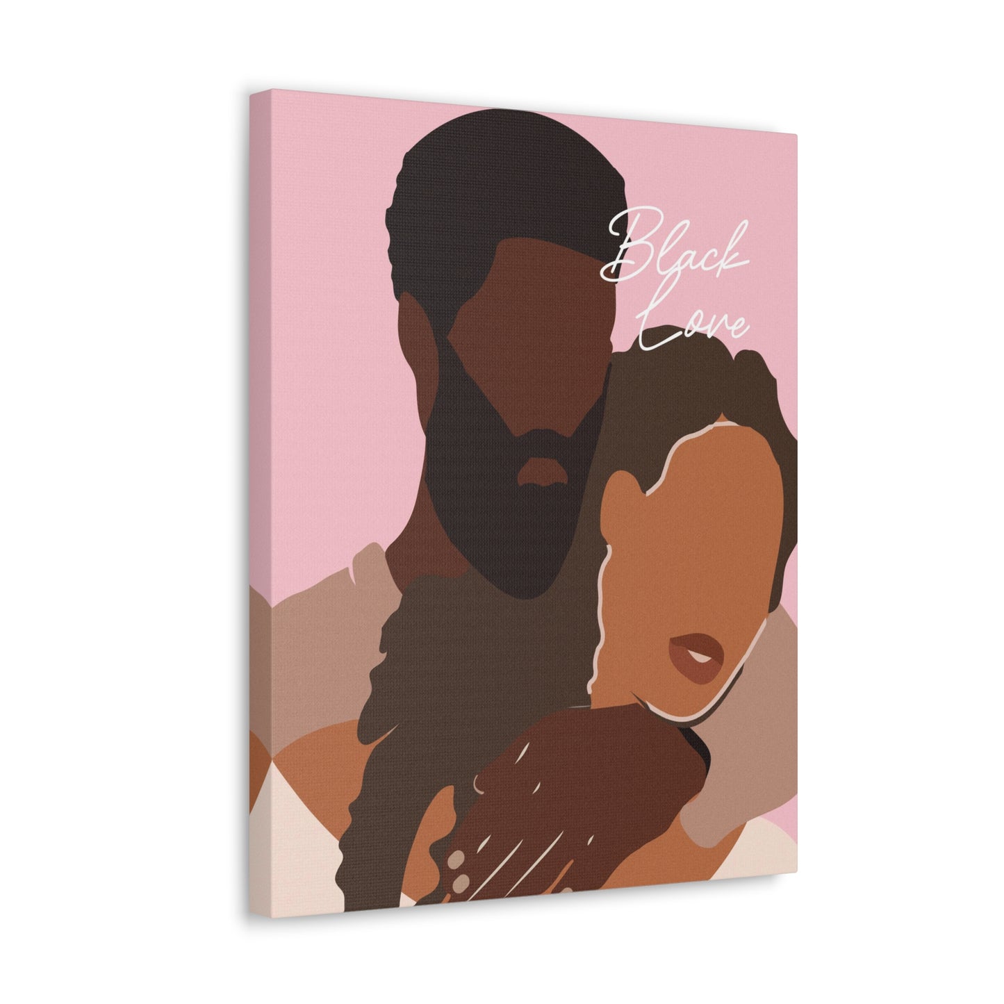 Passionate Love - Vibrant Black Love Canvas Wall Art