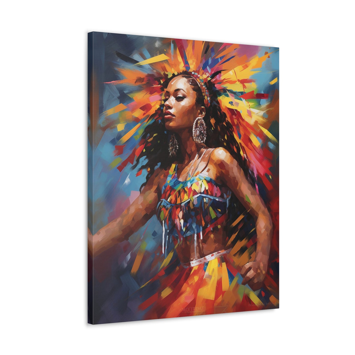 Rhythm's Embrace - Trinidad Carnival Dance Art Print