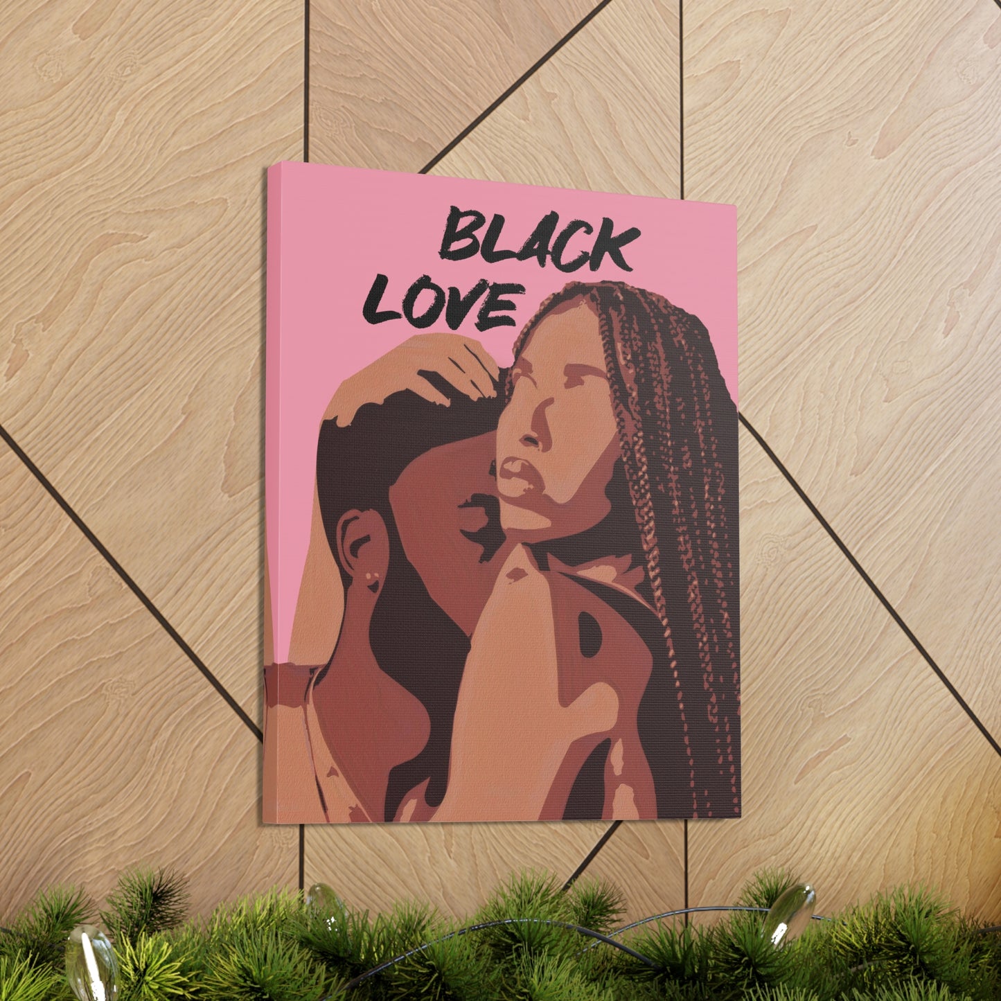 Unbroken Bonds - Stunning Black Love Canvas Wall Art