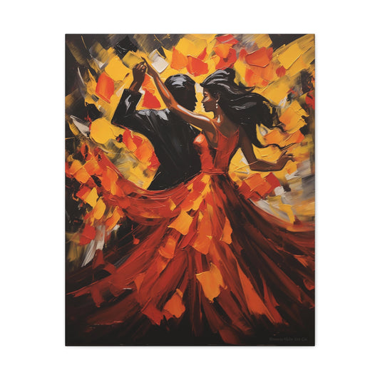 Fernando & Teresa - Elegant Flamenco Dance Couple Art Print