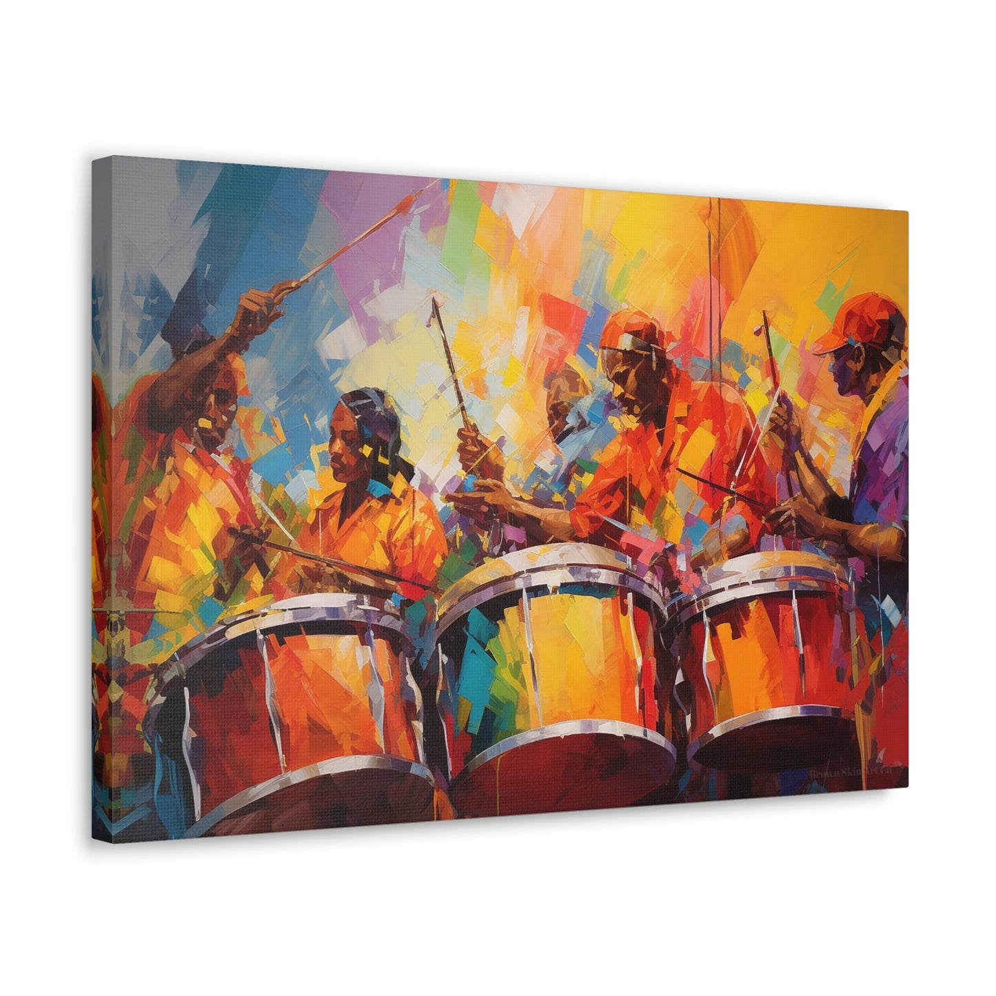 Steel Symphony - Vibrant Steel Pan Art for Caribbean-Inspired Home Decor