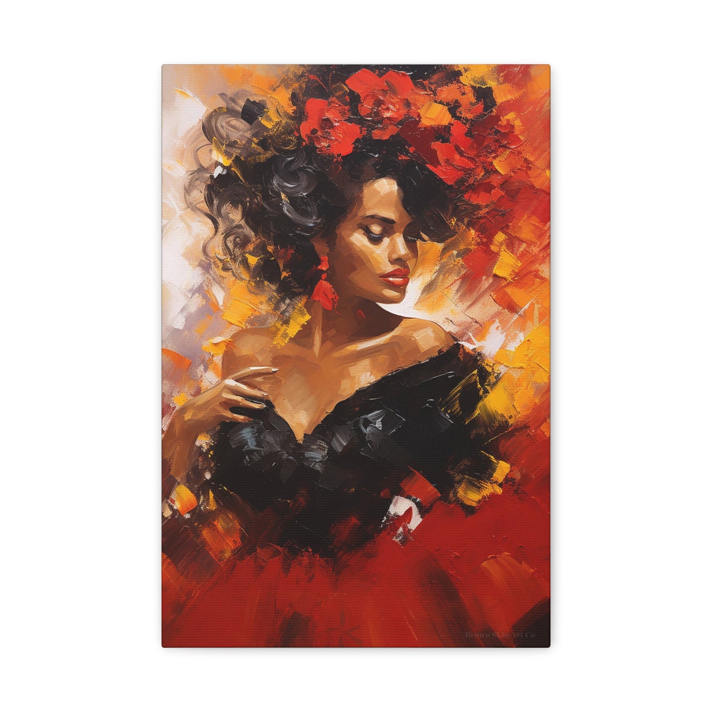 Lucia - Elegant Flamenco Dancer Art Print